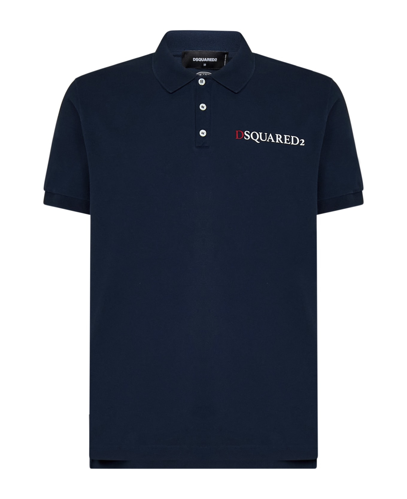 Dsquared2 Backdoor Access Tennis Fit Polo Shirt - Blue