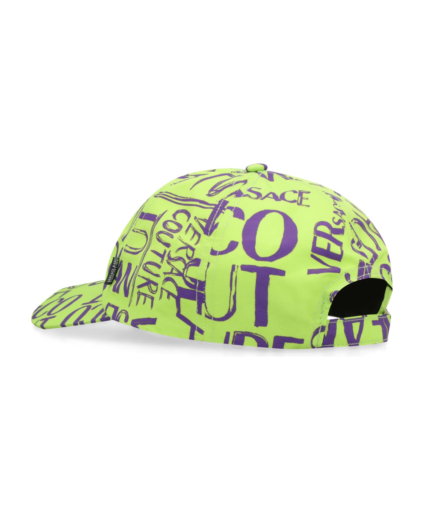 Versace Jeans Couture All Over Logo Baseball Cap - green