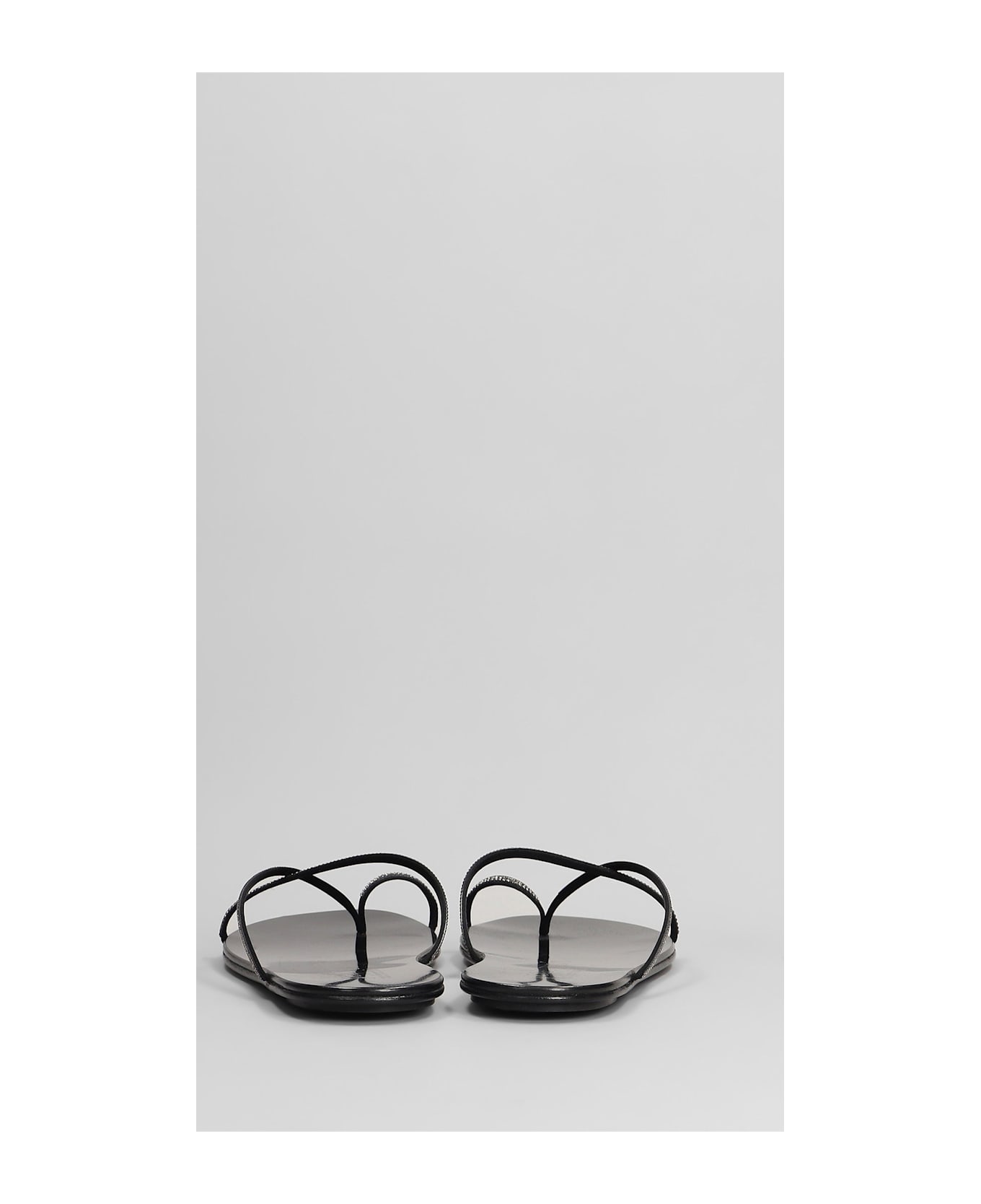 Pedro Garcia Pretty Flats In Black Leather - black