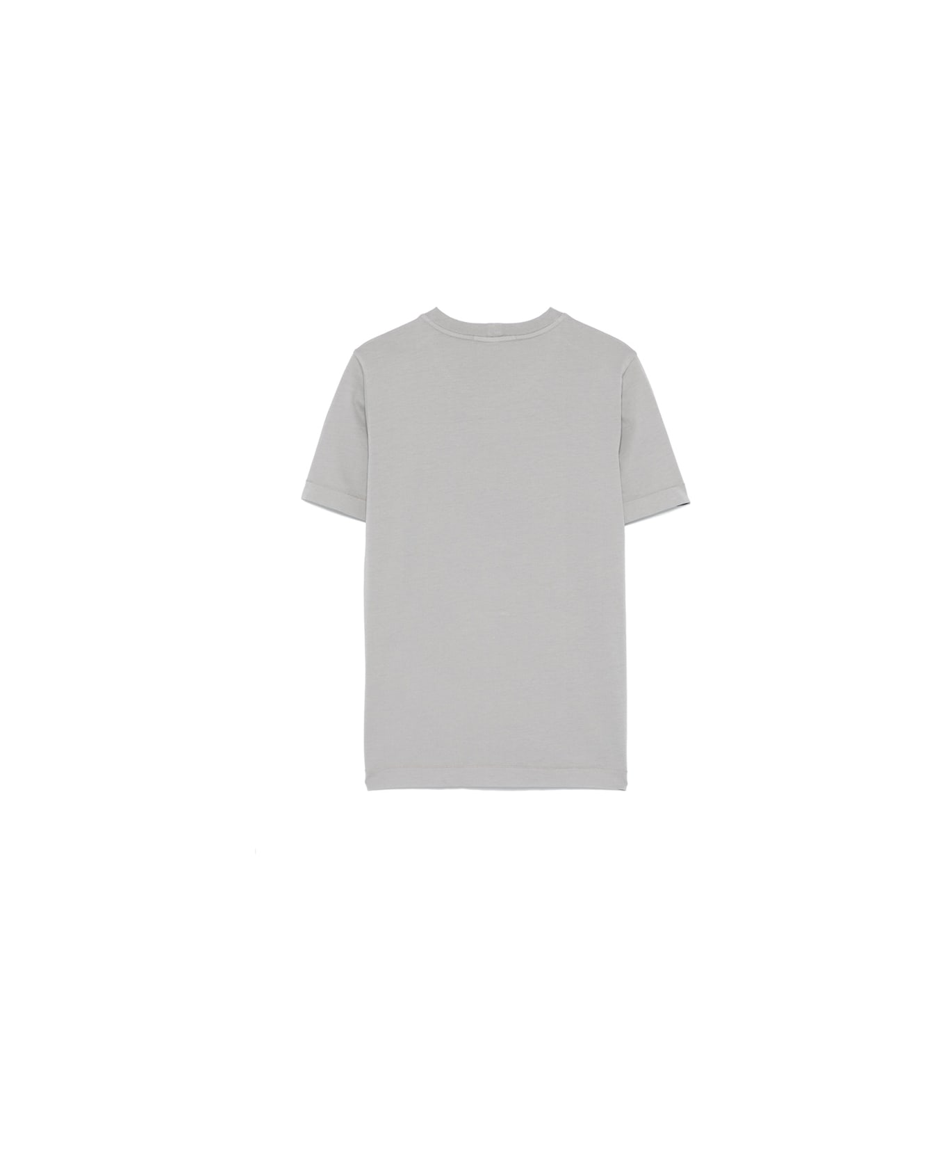 Stone Island Grey T-shirt With Logo Patch - Grey