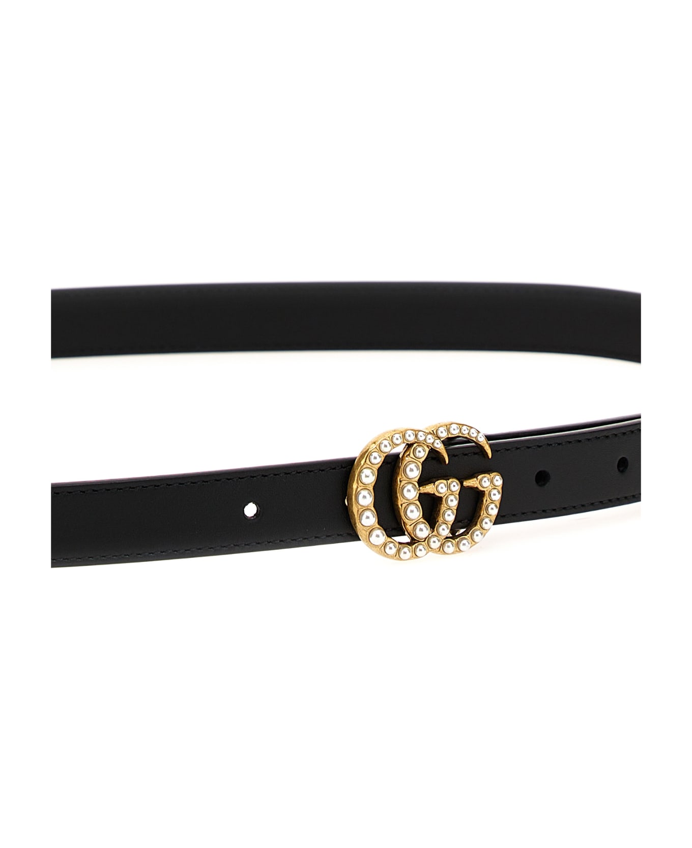 Gucci 'double G' Belt - Black ベルト