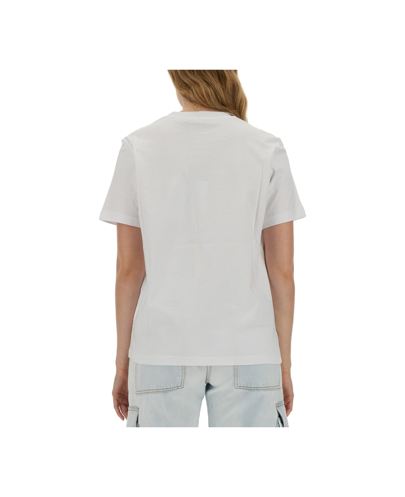 MSGM T-shirt Con Logo - WHITE Tシャツ