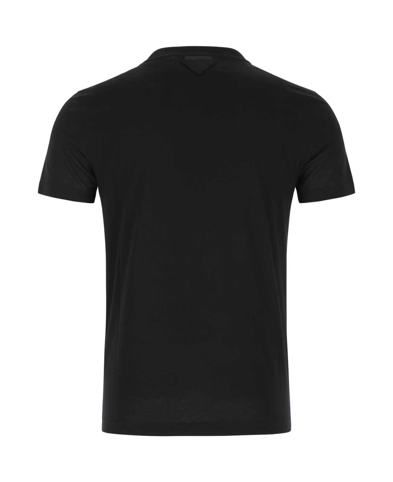 Prada Black Cotton T-shirt Set - F0002