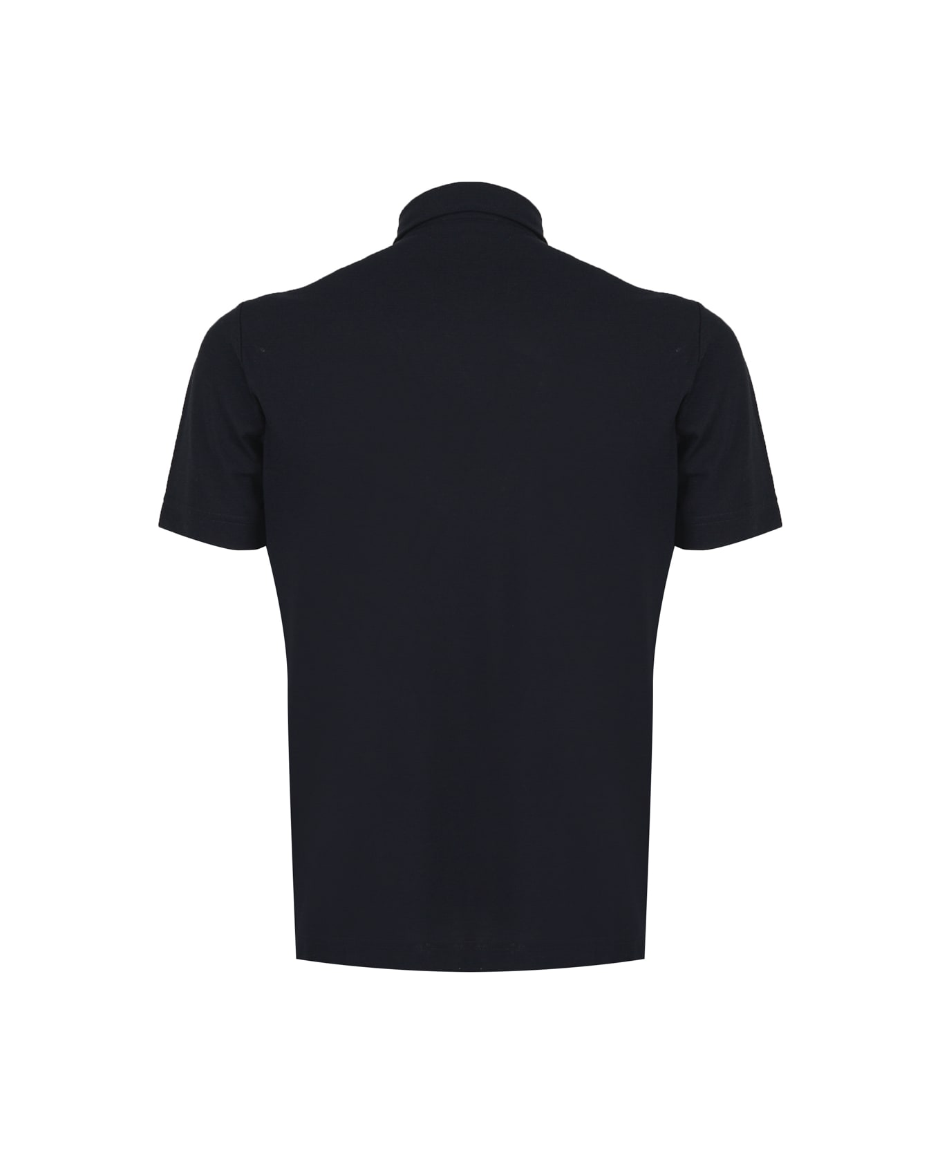 Zanone Polo Shirt In Cotton - Black