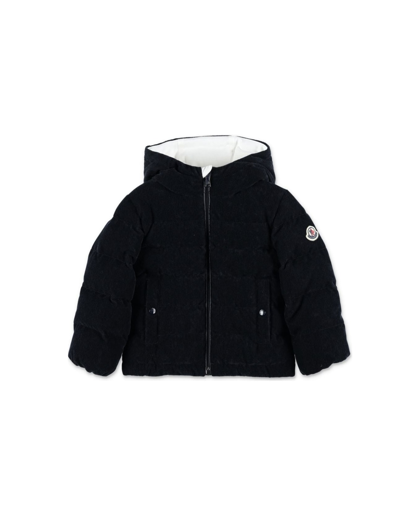 Moncler Black Down Jacket Baby Boy - Black