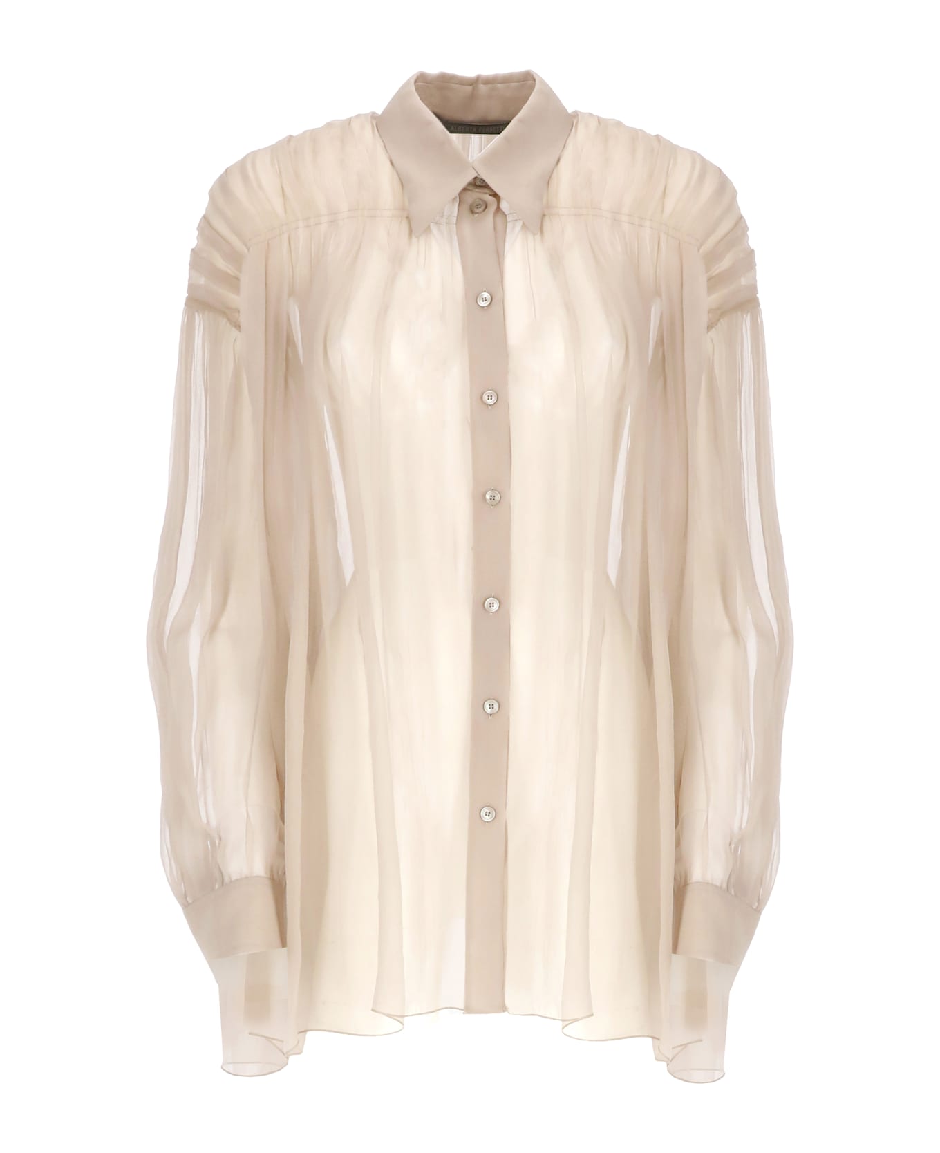 Alberta Ferretti Silk Shirt - Beige