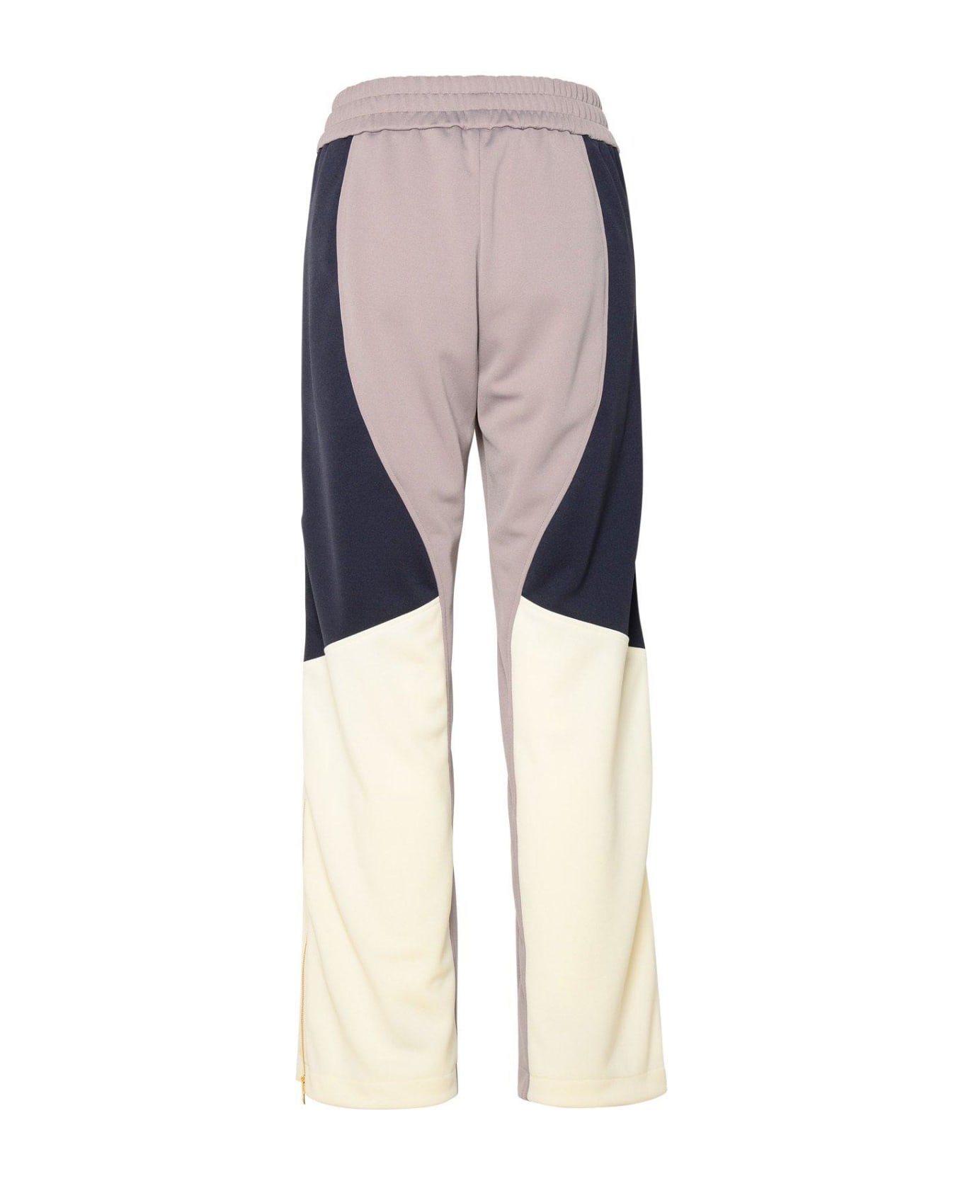 Palm Angels Logo Embroidered Colour-blocked Track Pants - Lilac mul