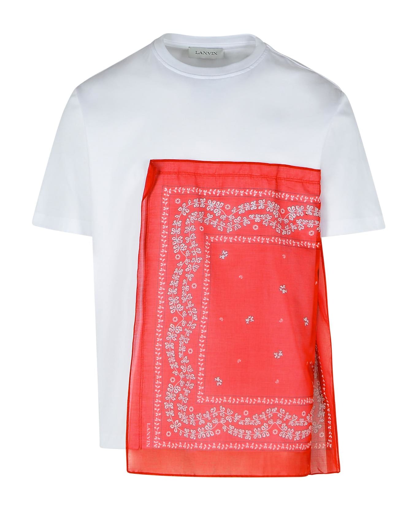 Lanvin 
bandana
 White Cotton T-shirt - White