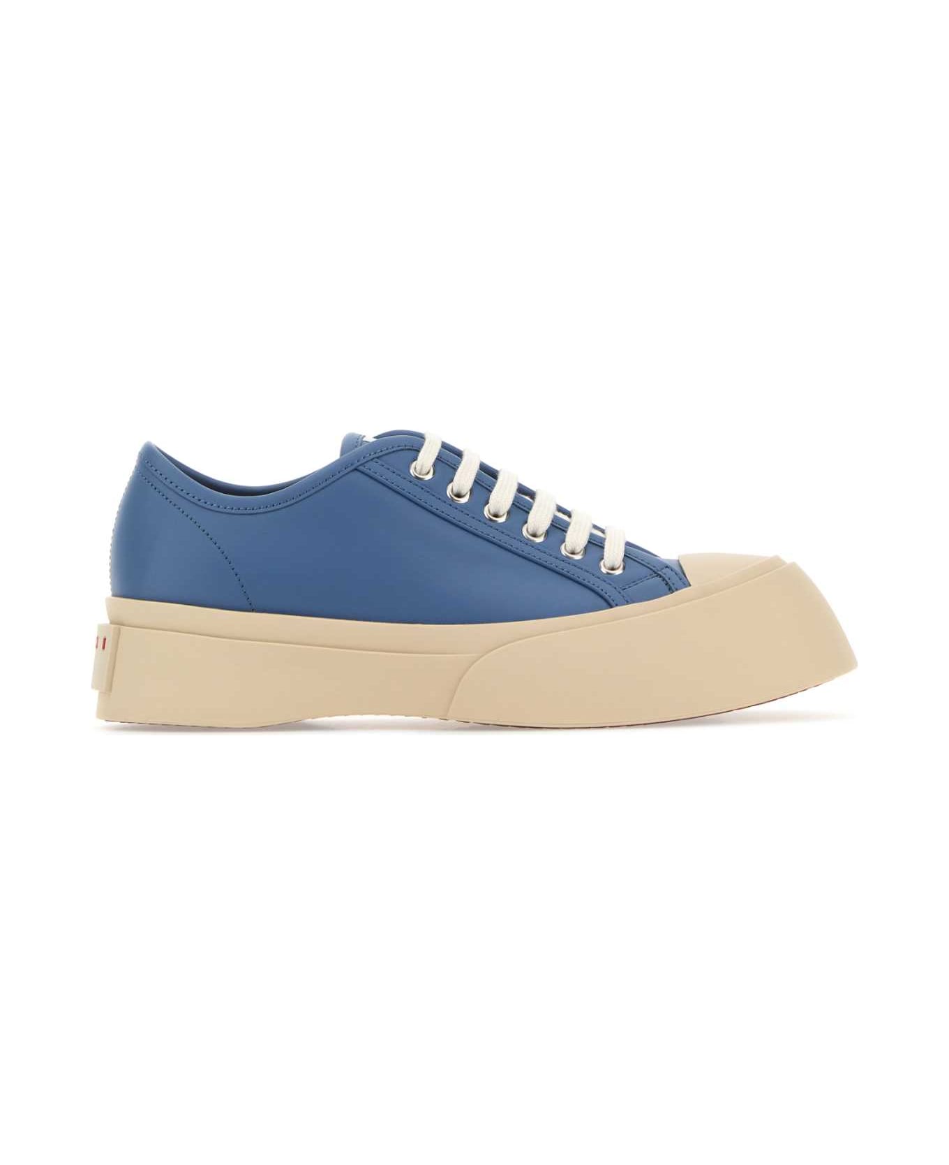Marni Cerulean Blue Leather Pablo Sneakers - 00B37