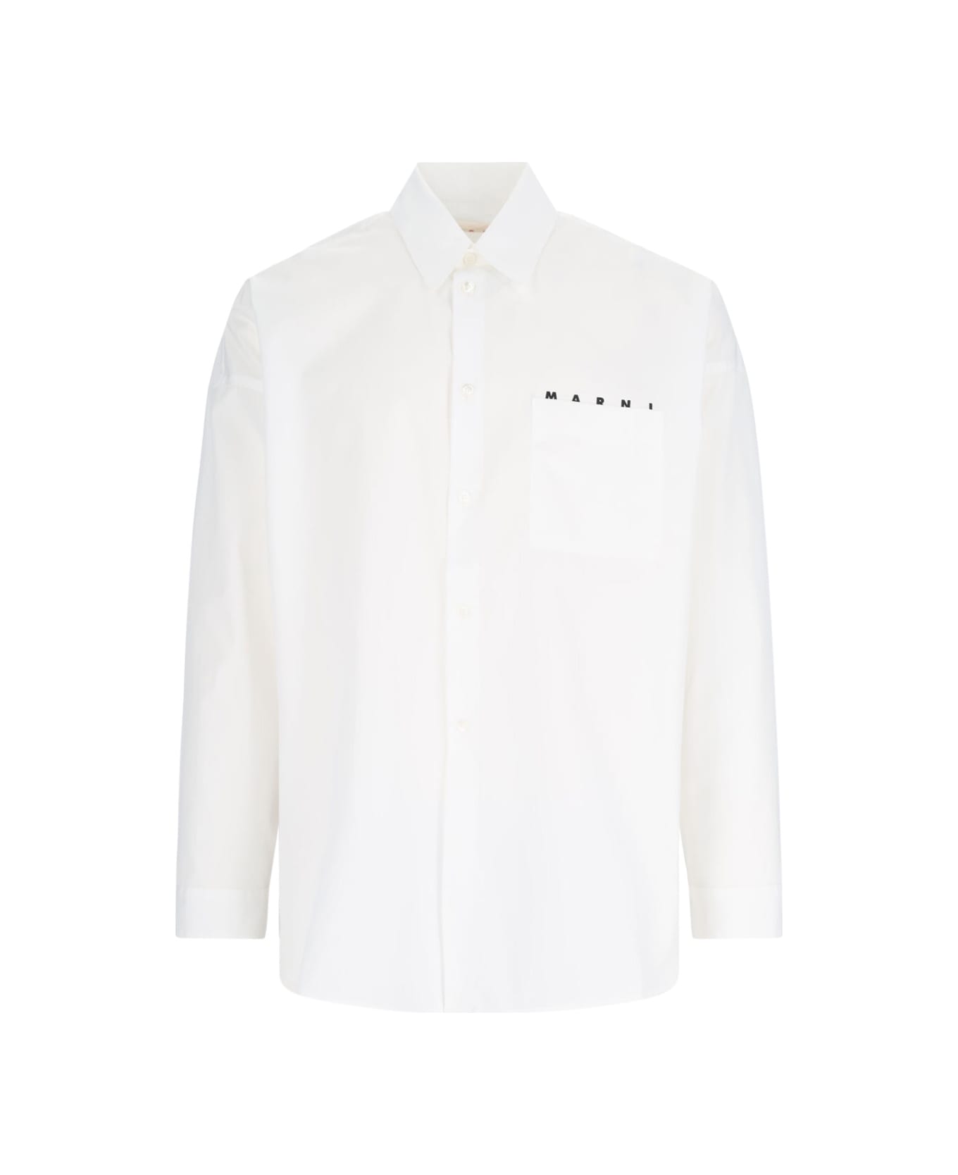 Marni Logo Shirt - LILY WHITE