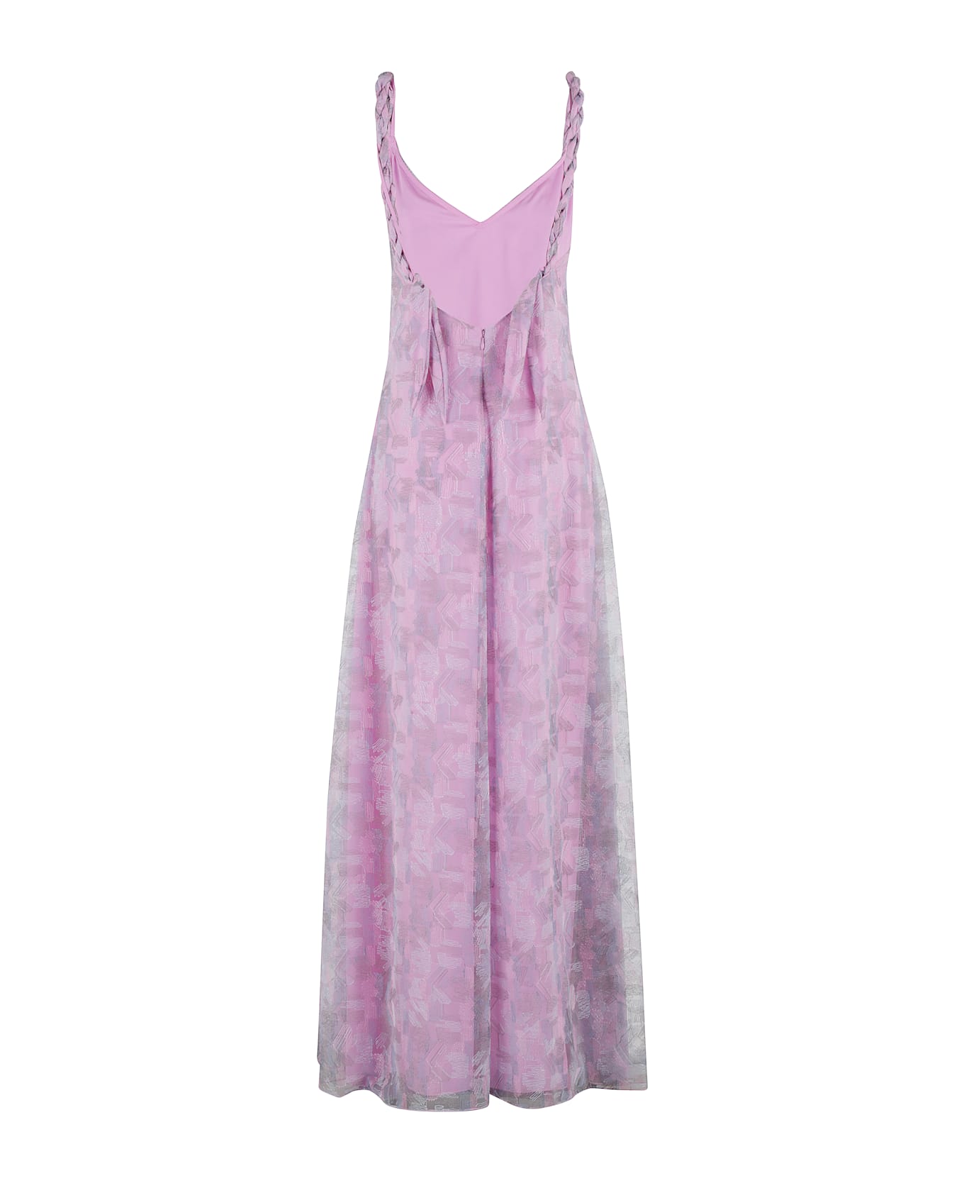 Emporio Armani V-neck Sleeveless Maxi Dress - Multi