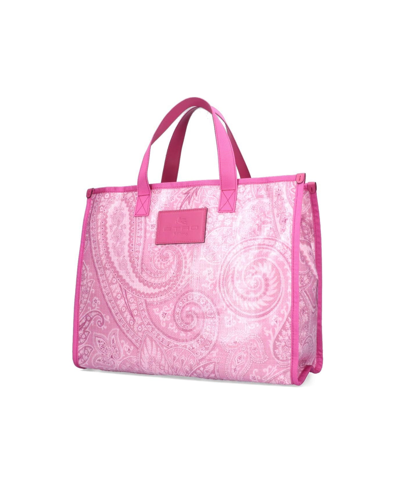Etro Bandana Effect Tote Bag - Pink