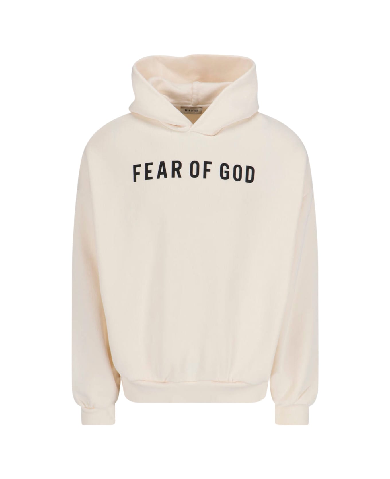Fear of God Logo Hoodie - Cream