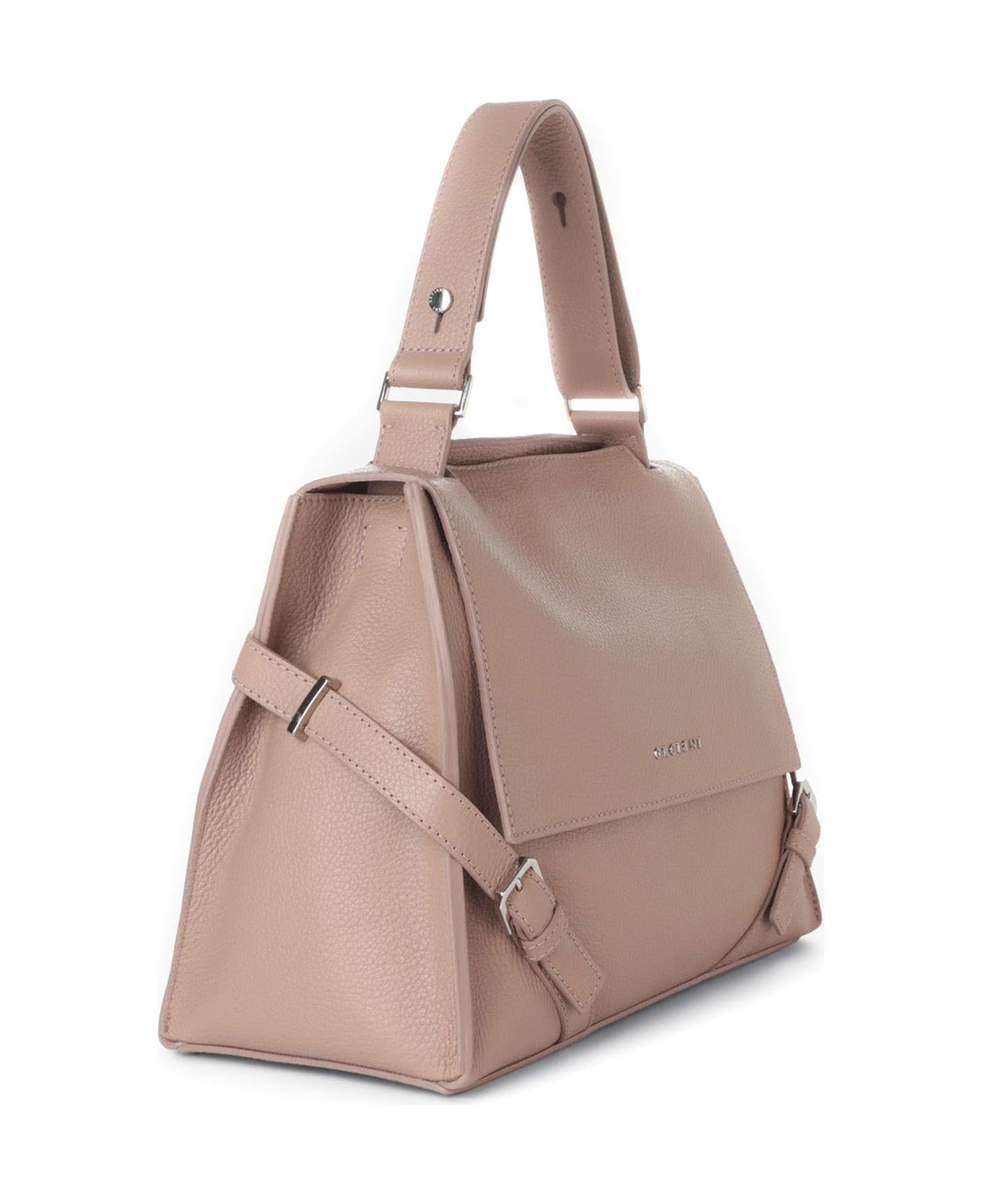 Orciani Sveva Sense Medium Leather Handbag - Pink トートバッグ
