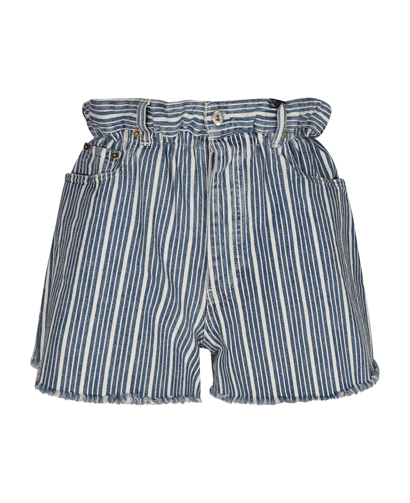 Miu Miu Stripe Shorts - Blue