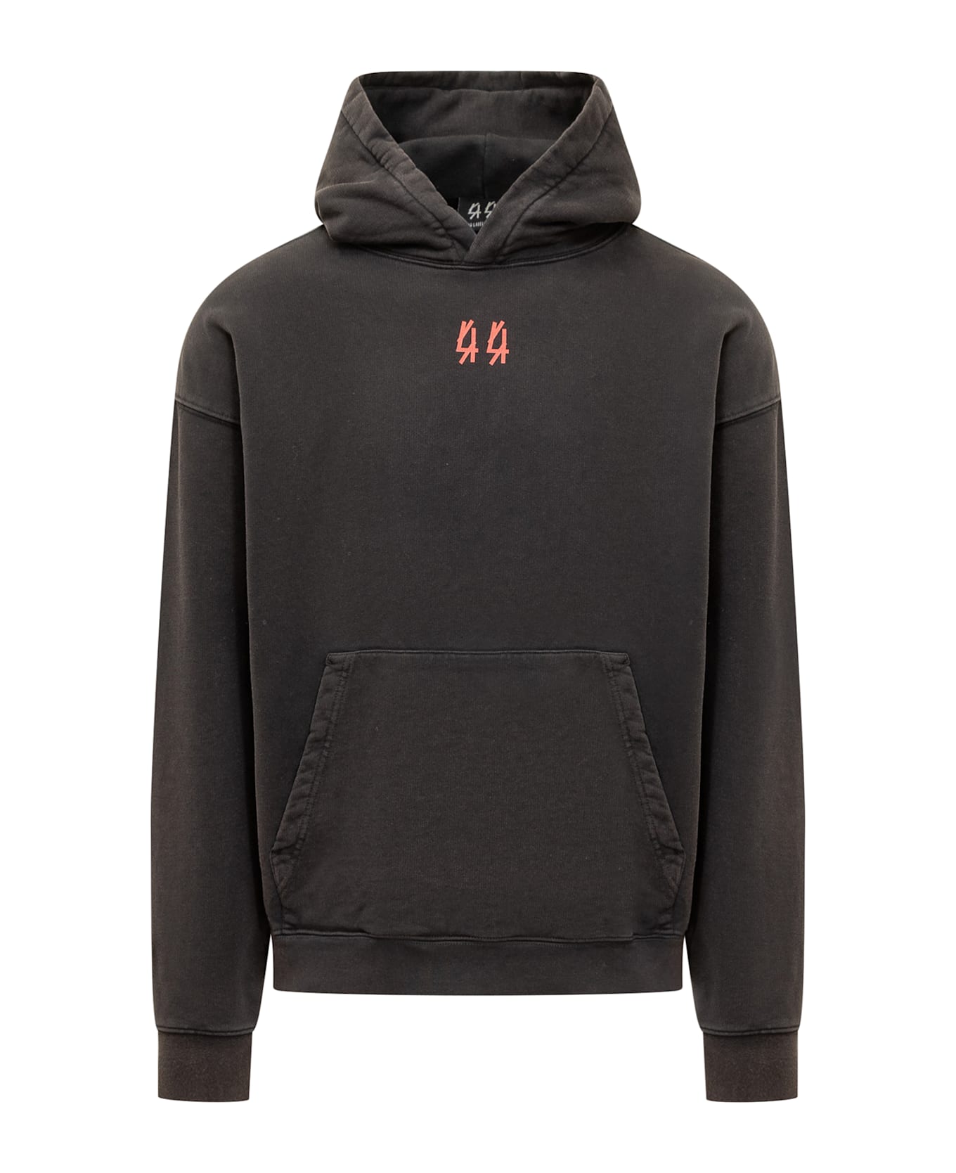 44 Label Group Hoodie With Logo - Black