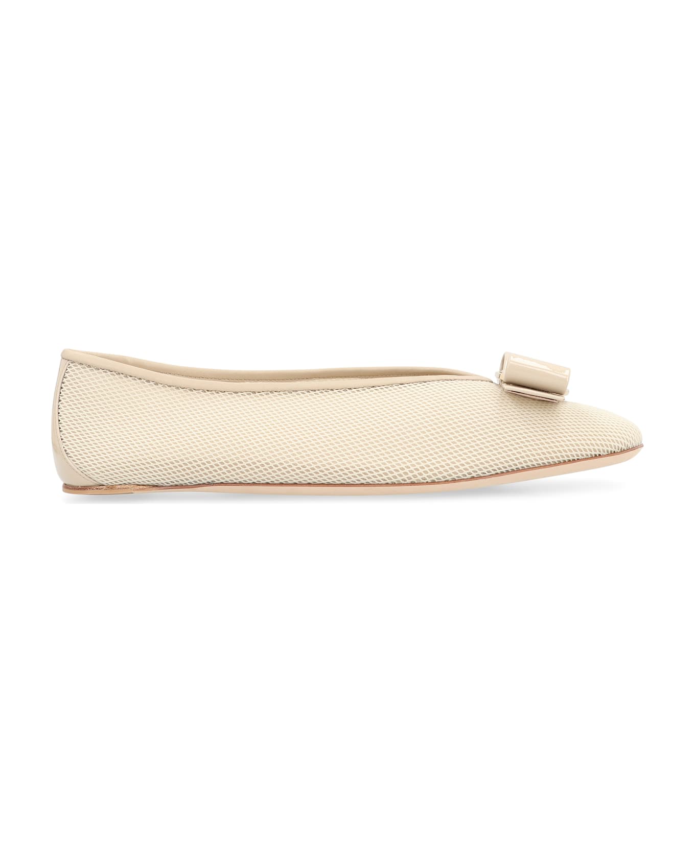 Ferragamo Vara Ballet Flats - grey