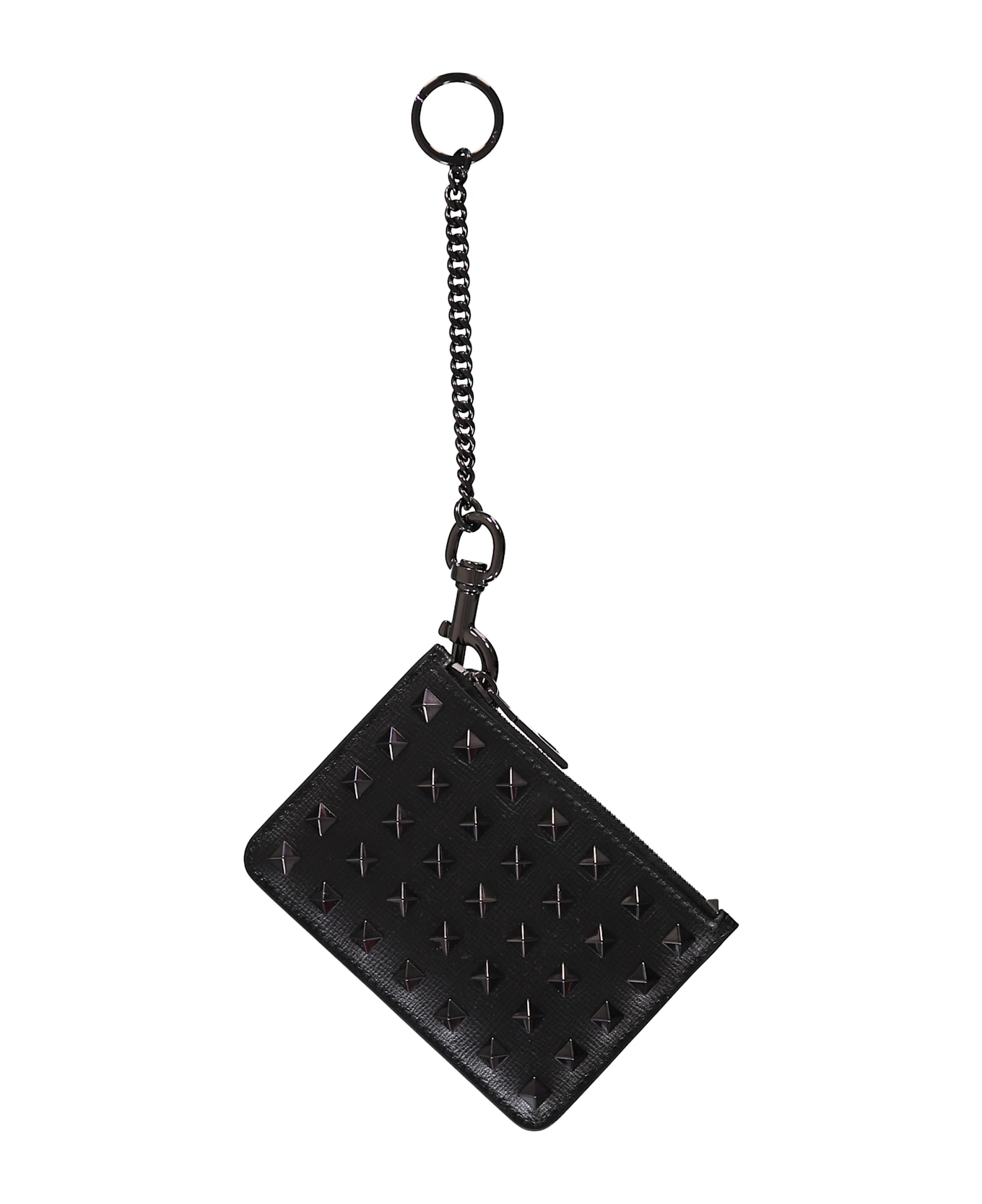 Valentino Garavani Leather Card Holder - black