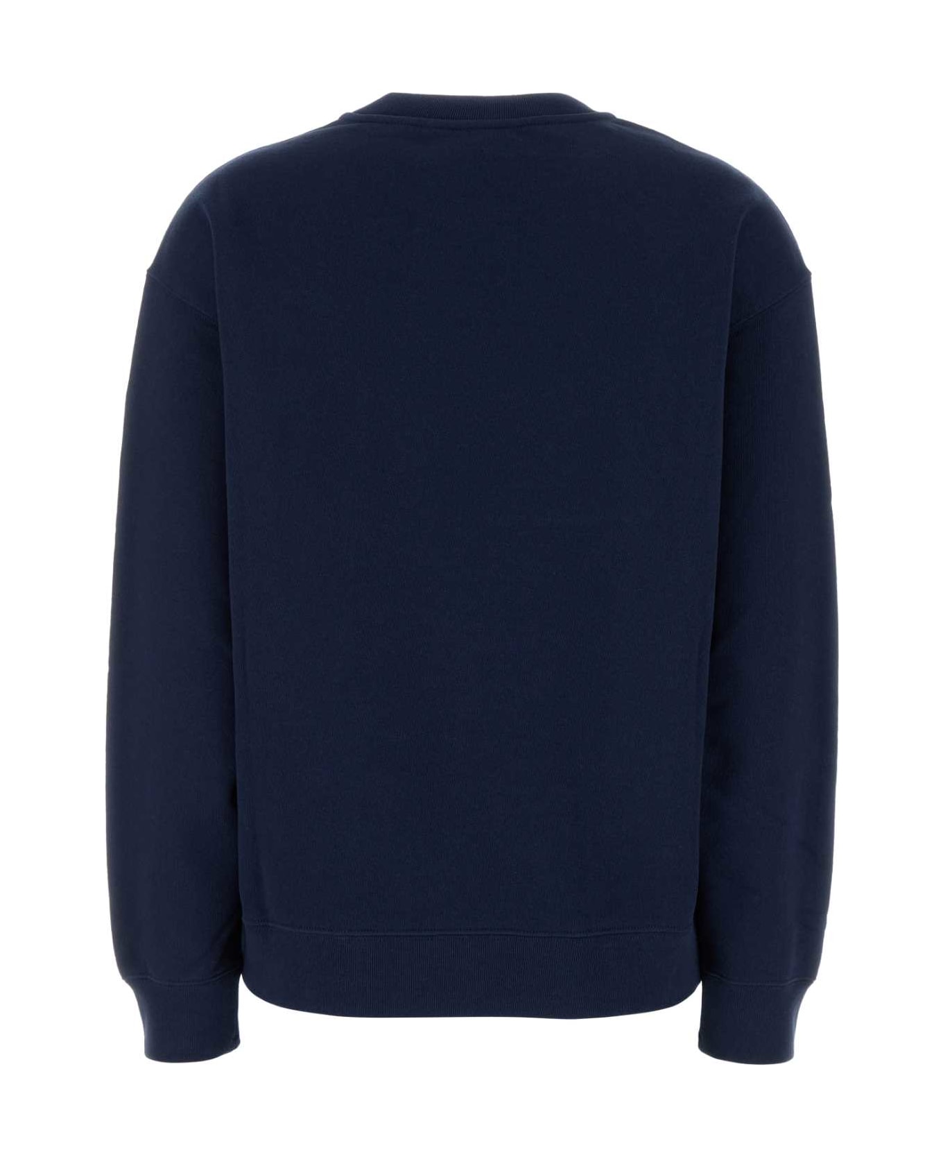 Jil Sander Navy Blue Cotton Sweatshirt - VIOLETNIGHT