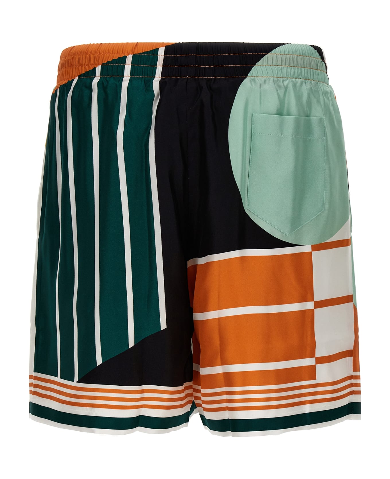 Casablanca 'court Abstrait' Bermuda Shorts - Multicolor