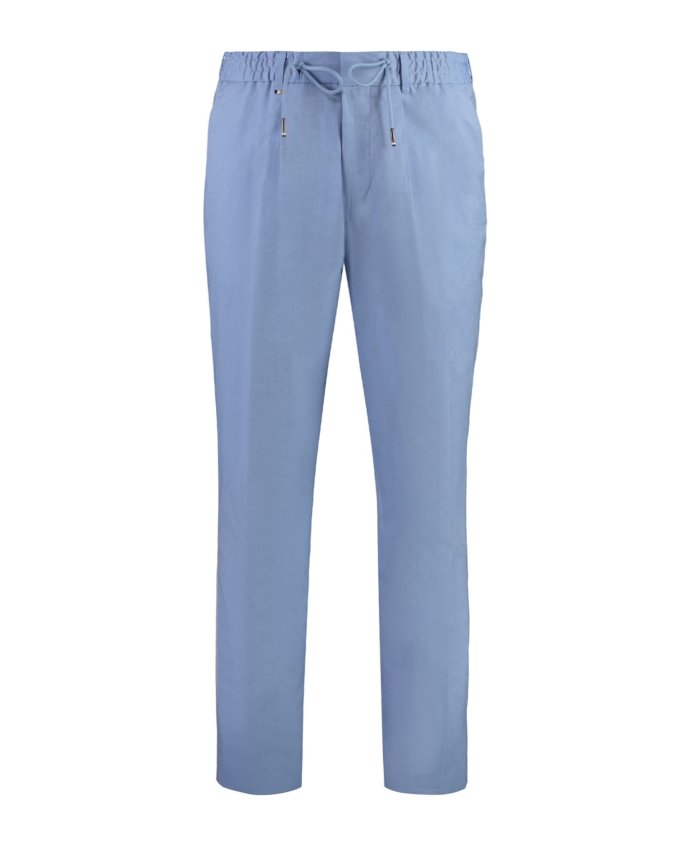 Hugo Boss Cotton Trousers - Light Blue