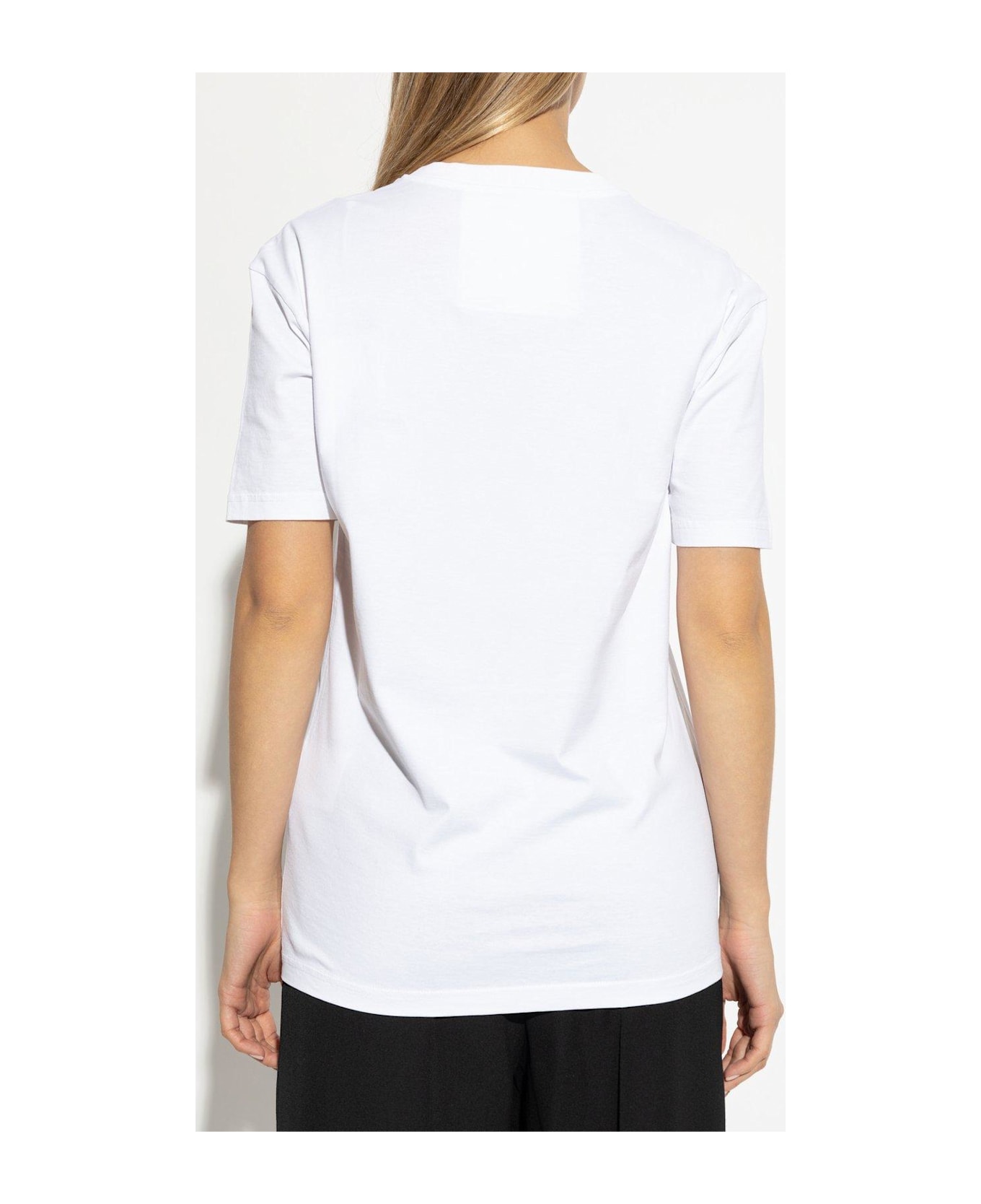 Givenchy Logo Printed Crewneck T-shirt - WHITE