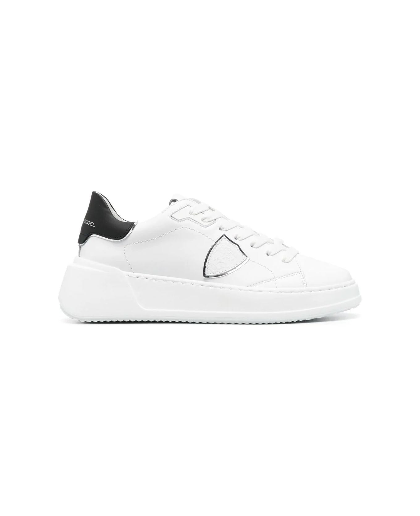 Philippe Model Tres Temple Sneakers - White And Black - White スニーカー