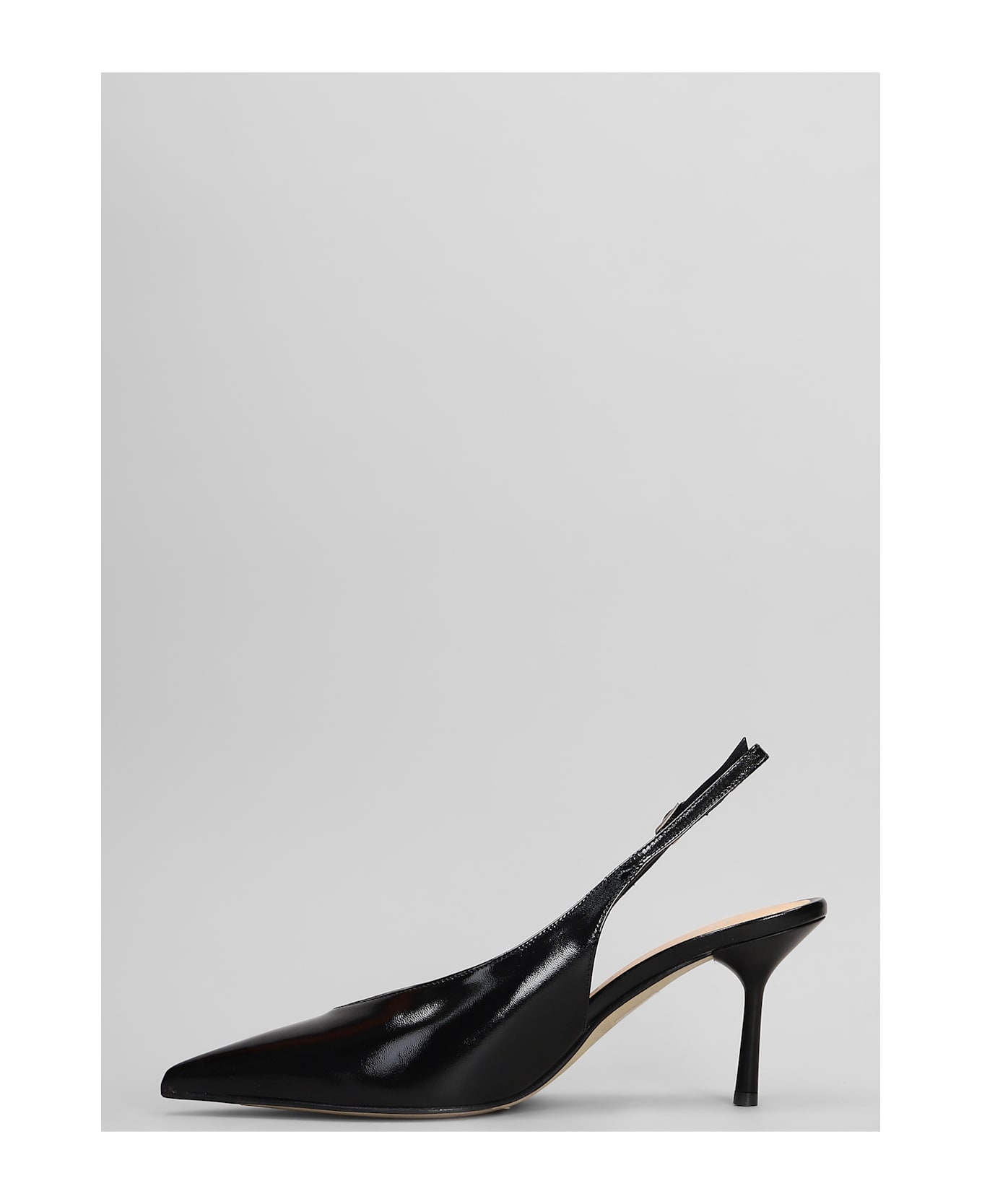 The Seller Pumps In Black Leather - black