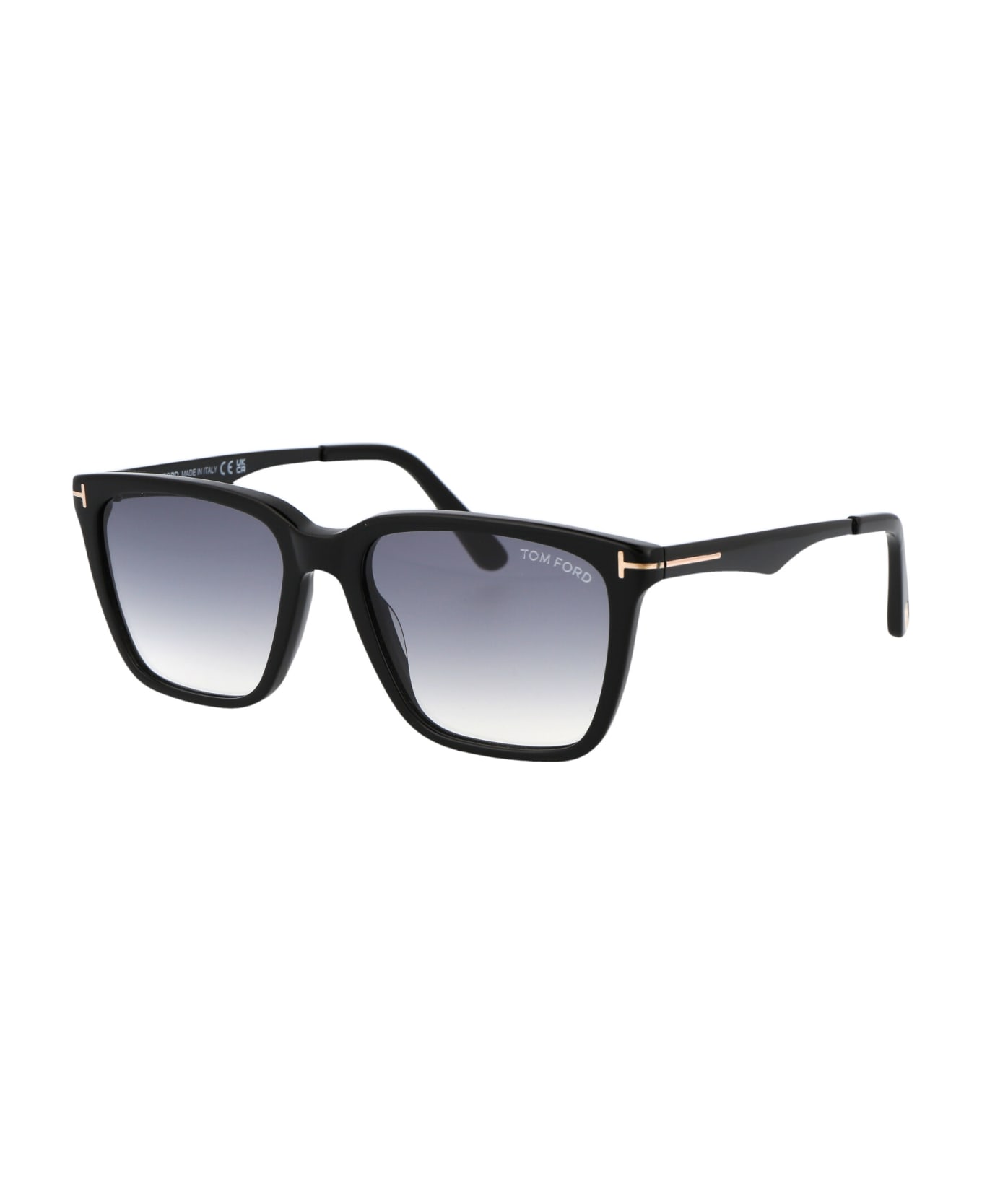 Tom Ford Eyewear Garrett Sunglasses - 01B Nero Lucido / Fumo Grad