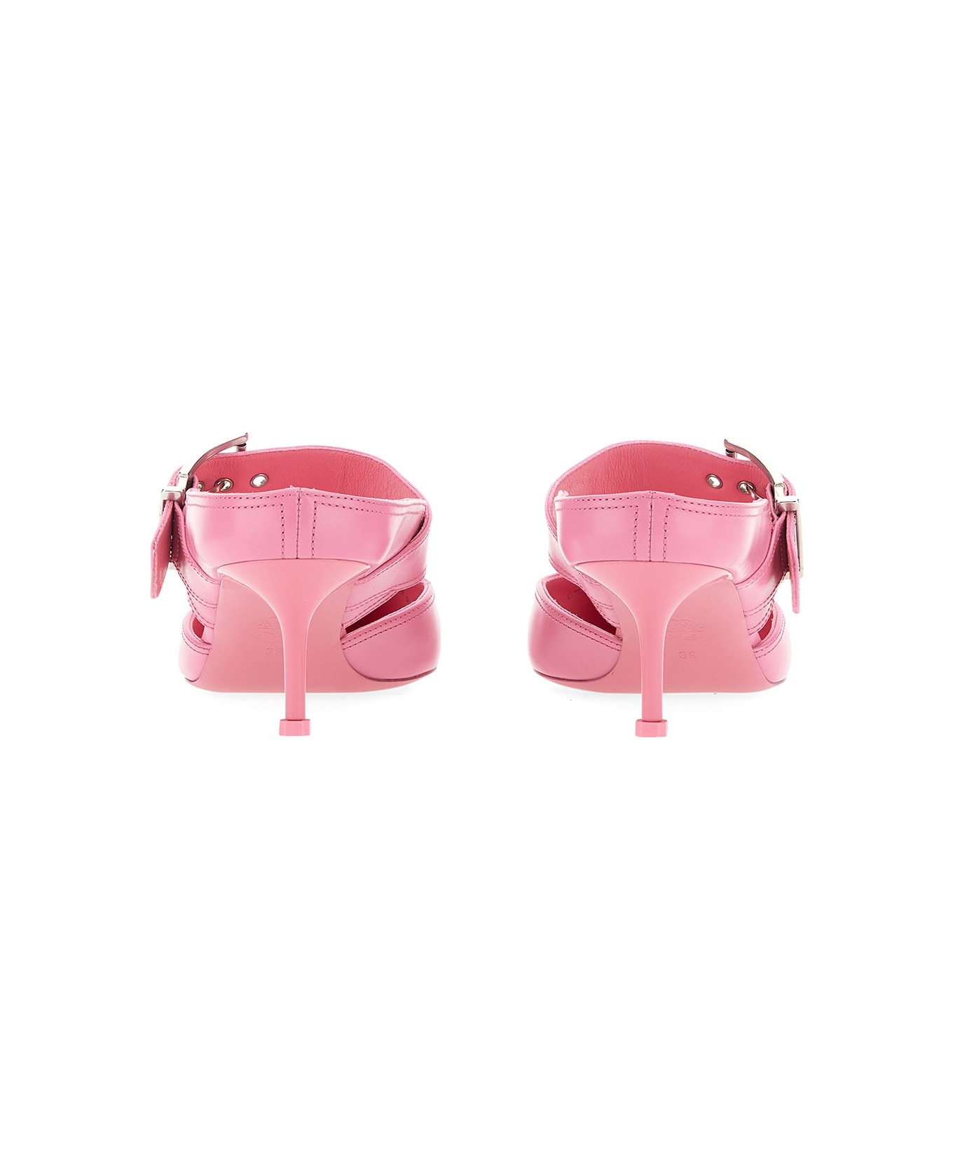 Alexander McQueen Punk Sandal With Buckle - ROSA