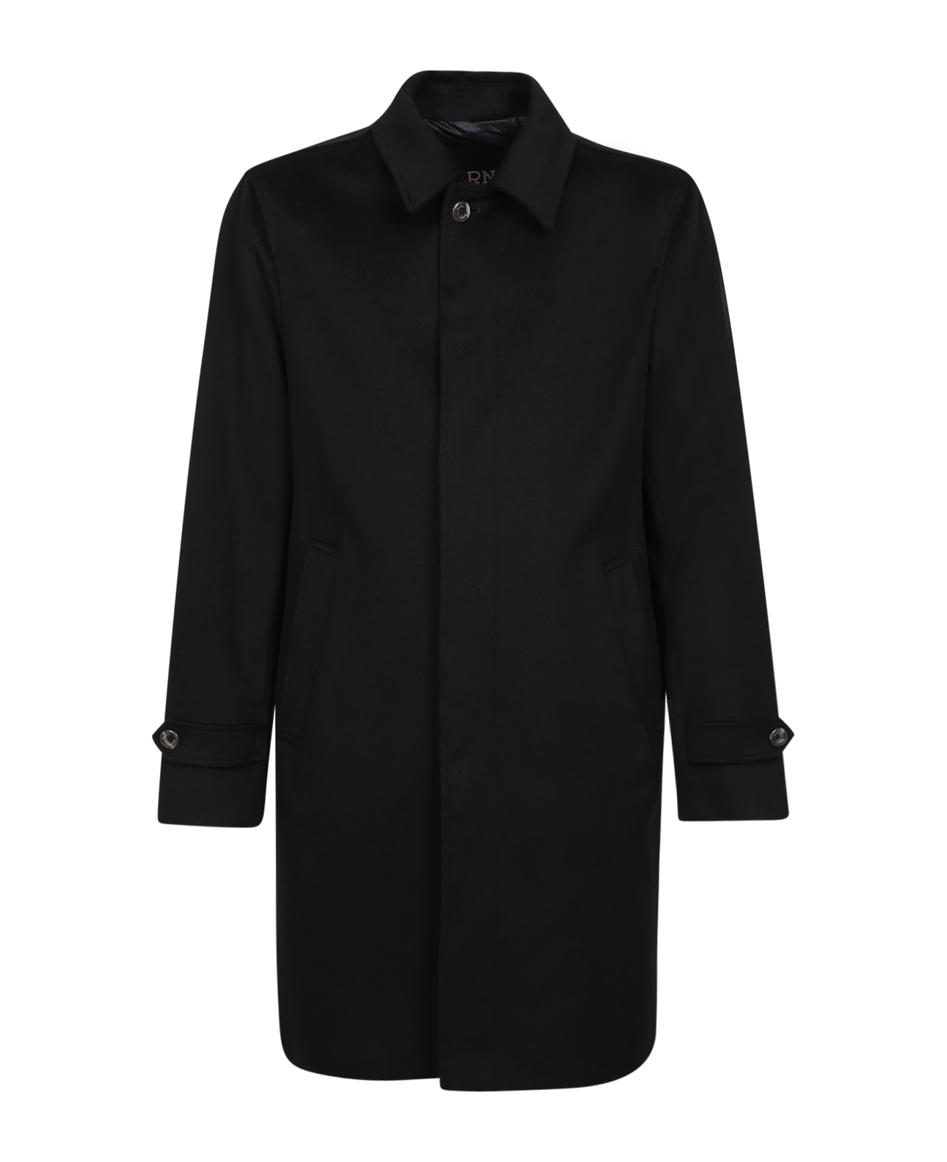 Herno Wool Blend Coat - Black