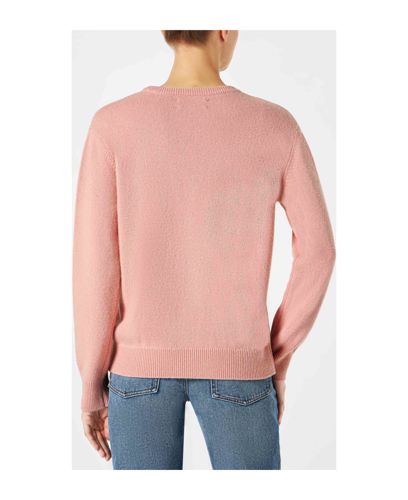 MC2 Saint Barth Woman Sweater With Where Is My Rosé? Embroidery - PINK