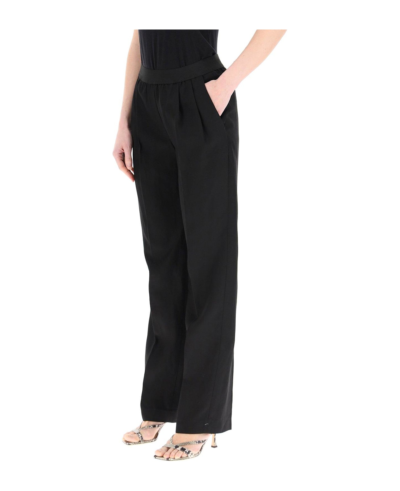 Loulou Studio Takaroa Straight-leg Pants - BLACK