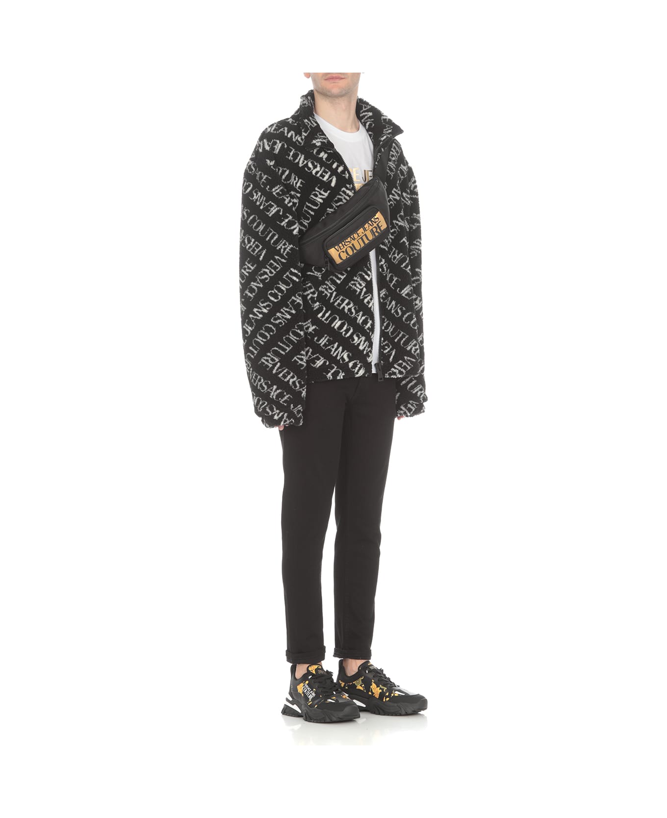 Versace Jeans Couture Black Waist Bag - Black