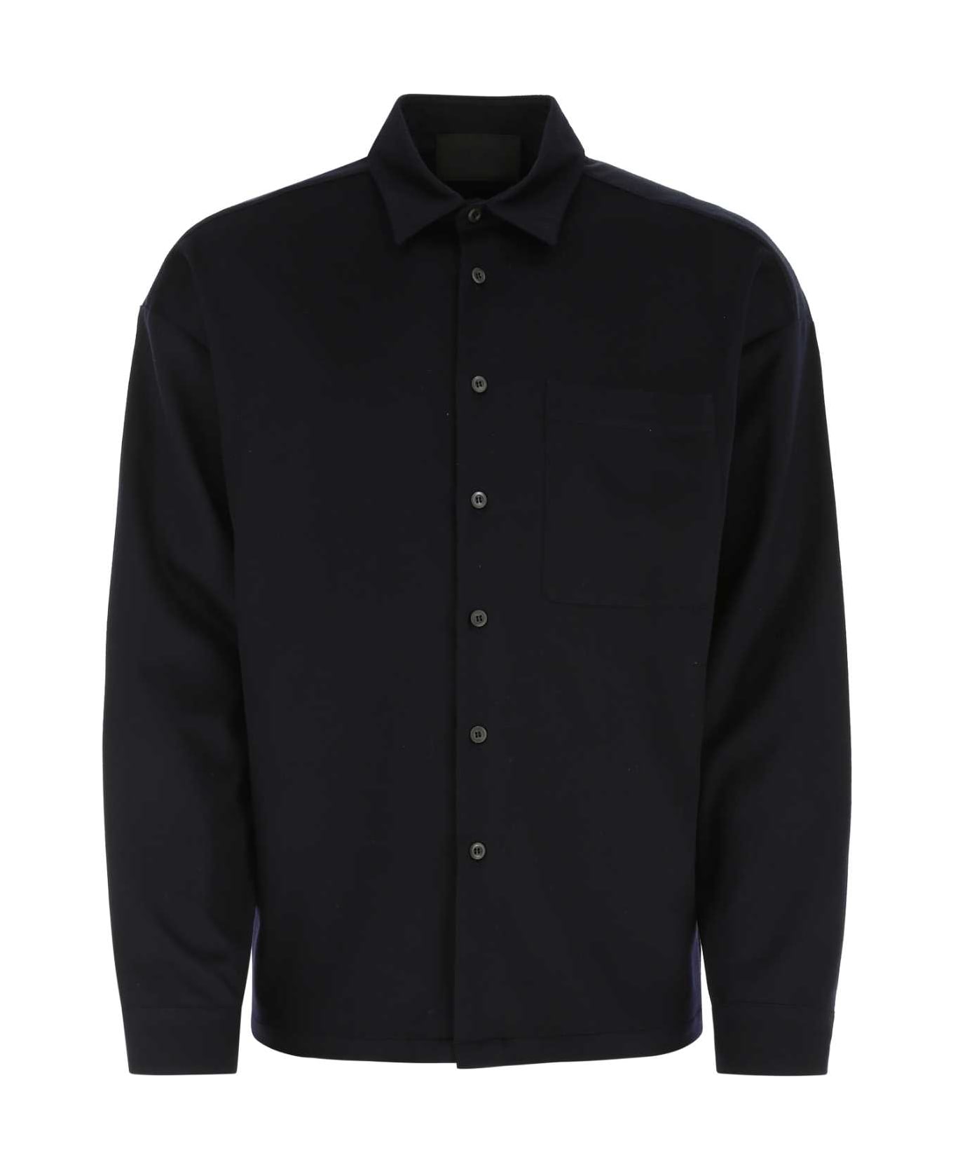 Prada Midnight Blue Cashmere Shirt - F0008