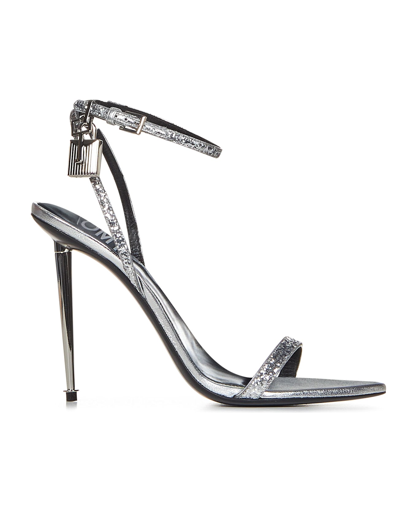 Tom Ford Padlock Sandals - Silver