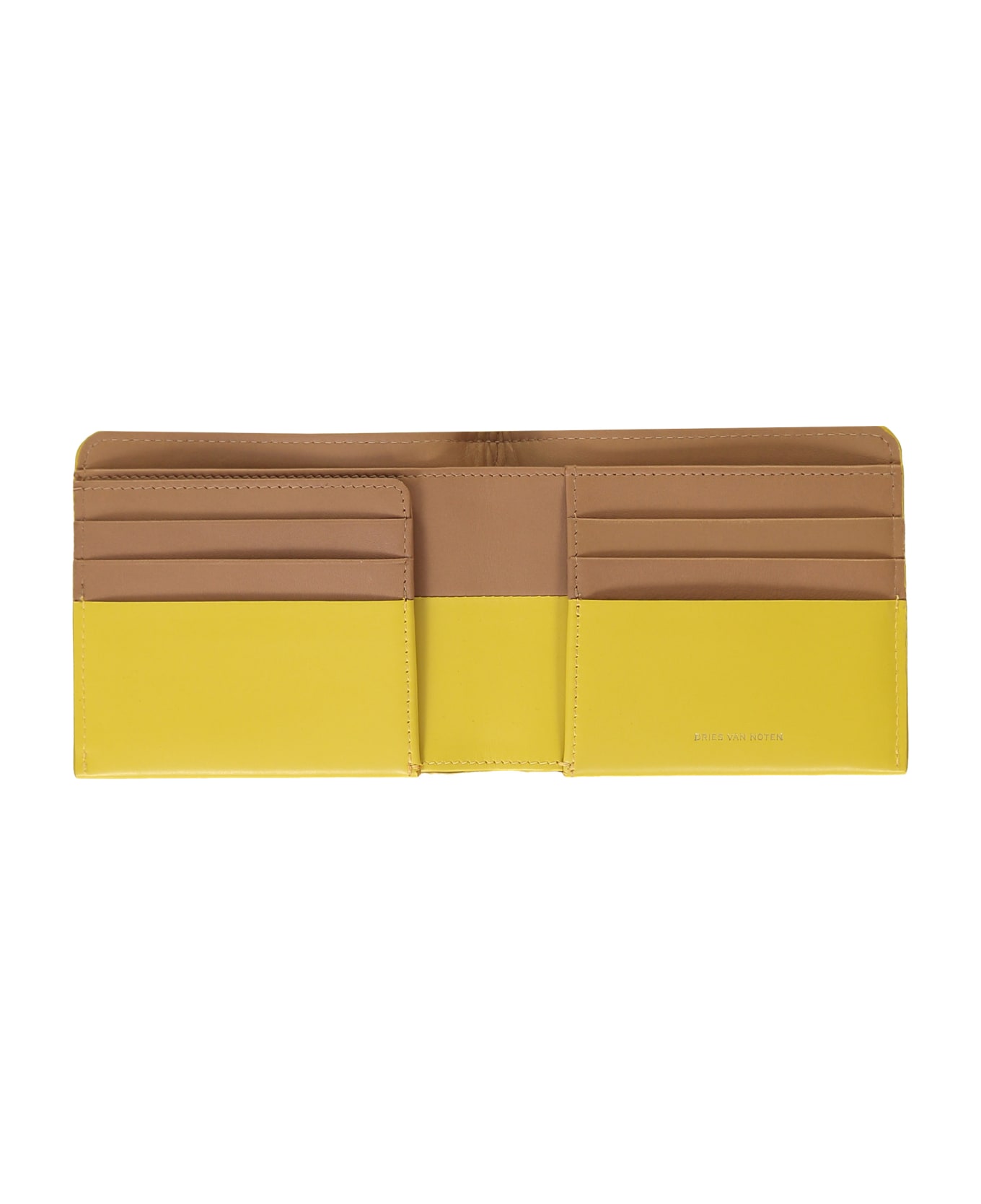 Dries Van Noten Leather Wallet - Yellow