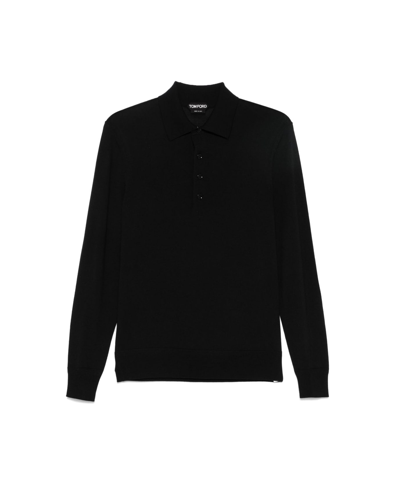 Tom Ford Wool Polo - Black