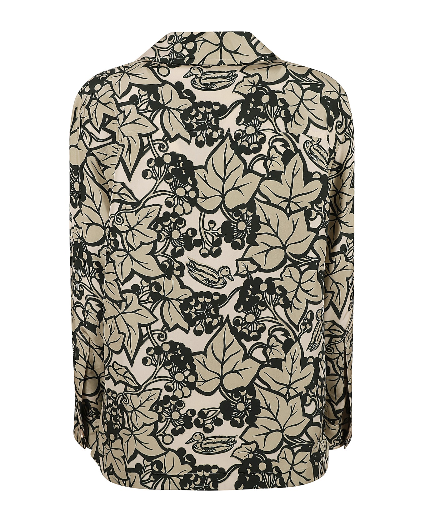 Burberry Floral Print Shirt - White