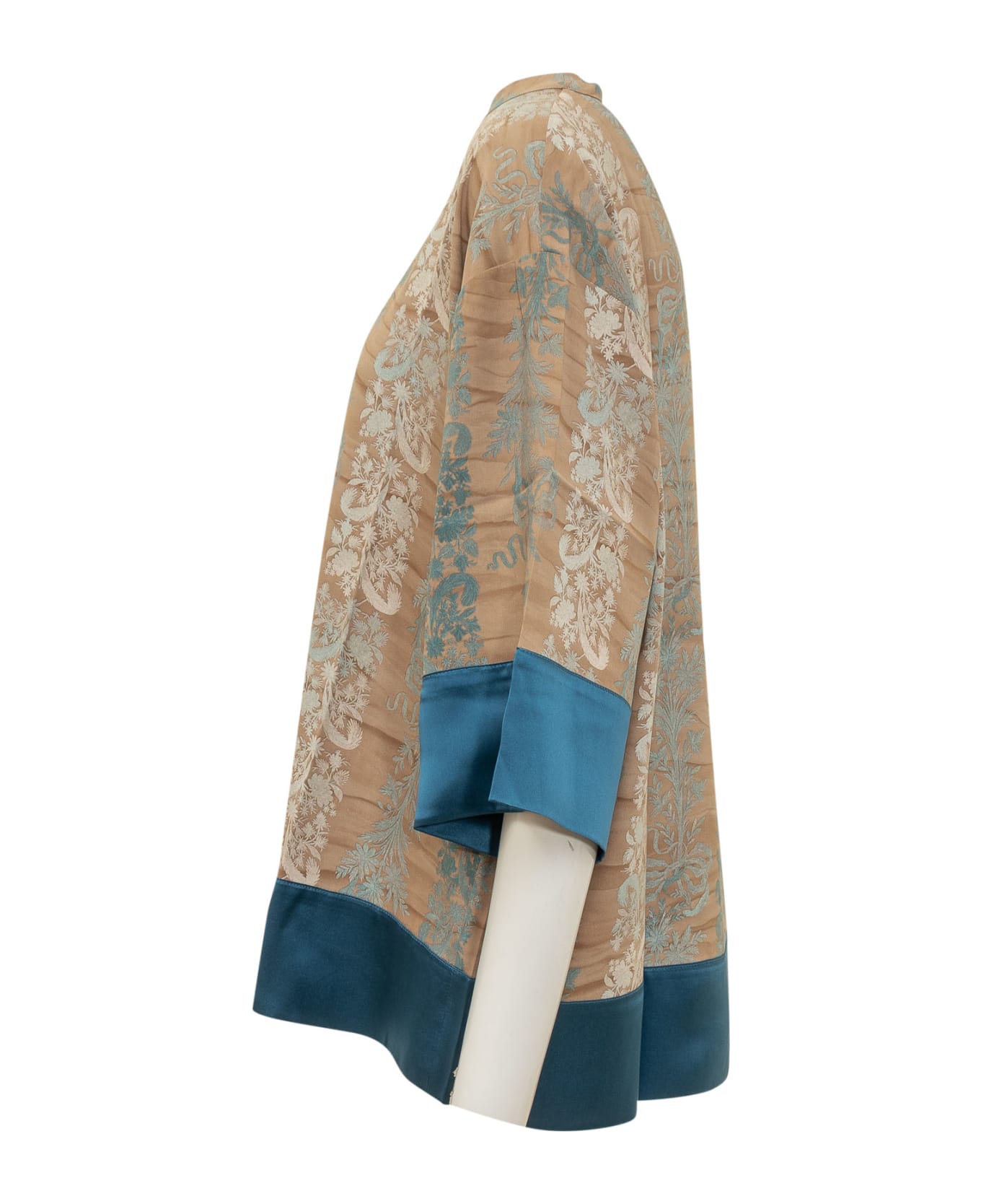 Pierre-Louis Mascia Silk Shirt With Floral Pattern - CIPRIA AZZURRO シャツ