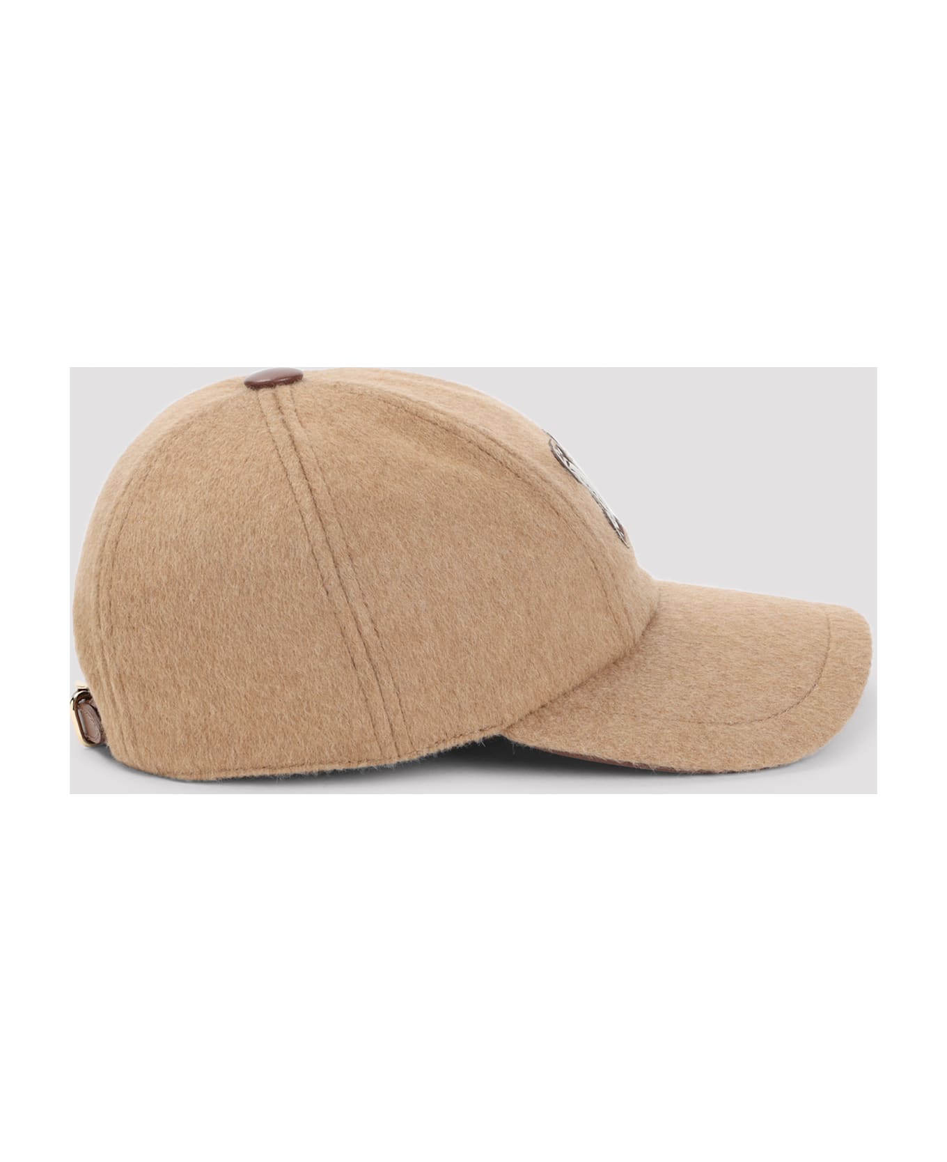 Max Mara Fedora Logo Baseball Hat - Cammello