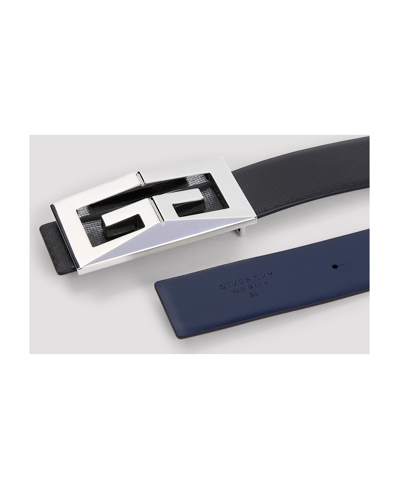 Givenchy 2g Reversible Belt - Black Dark Blue