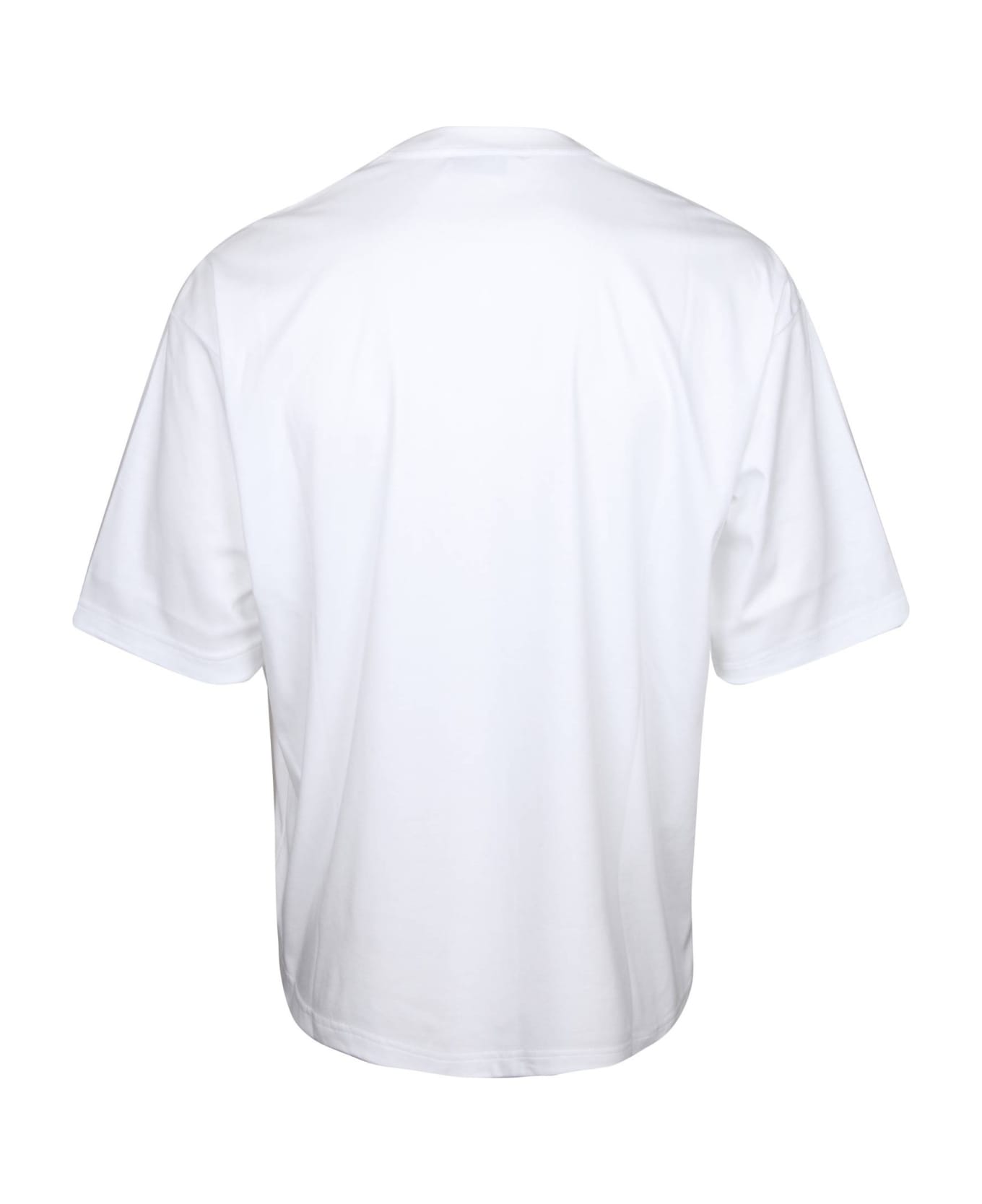 Lanvin Curblace T-shirt In White Cotton - Optic White