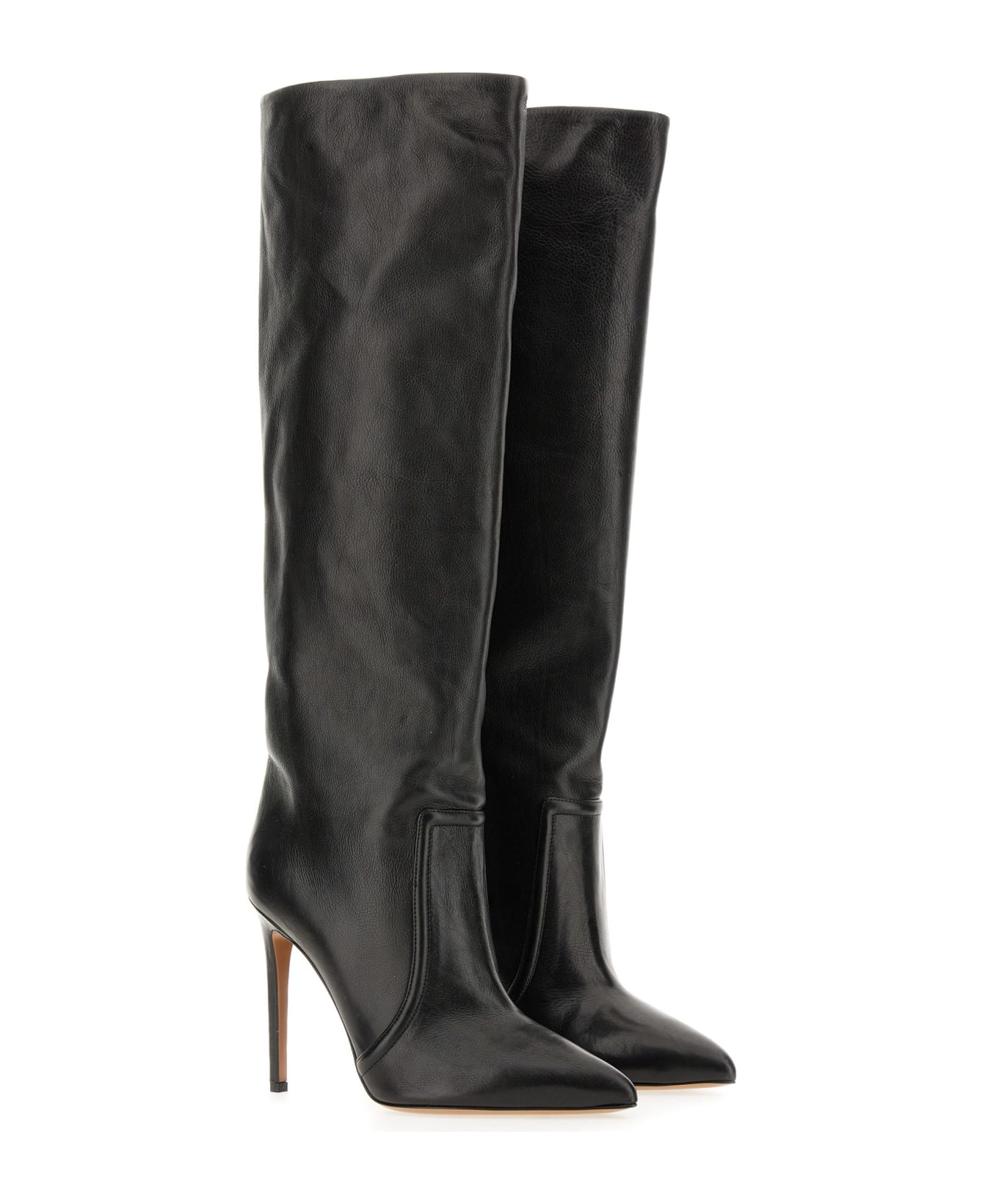 Paris Texas Leather Boot - NERO