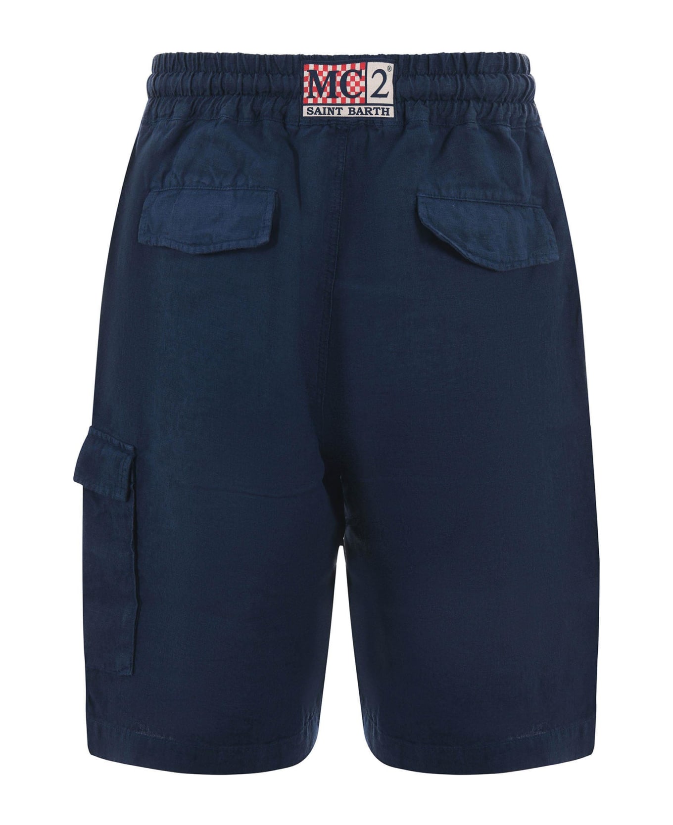 MC2 Saint Barth Linen Shorts - Blu scuro