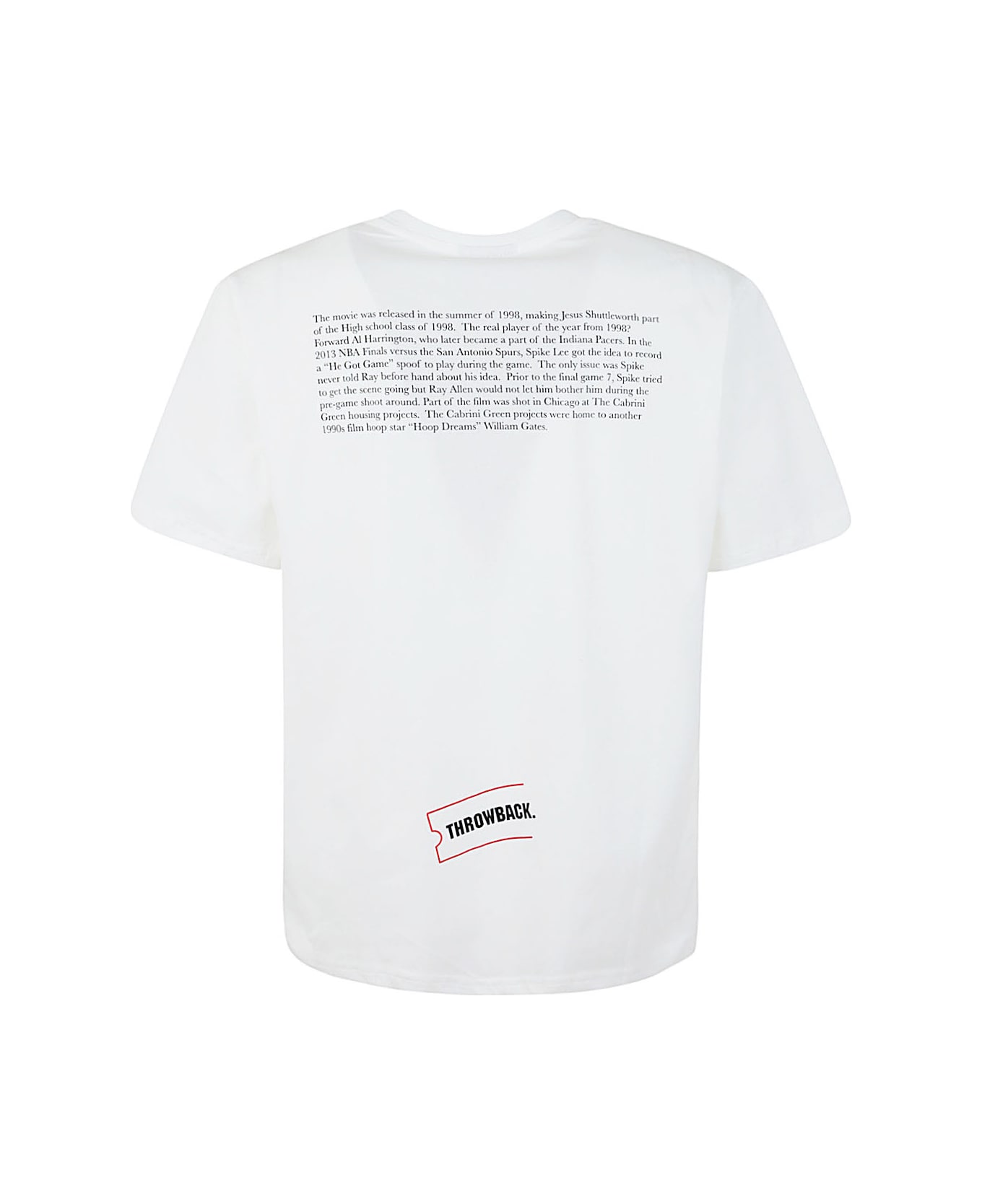 Throwback Gotgame T-shirt - White
