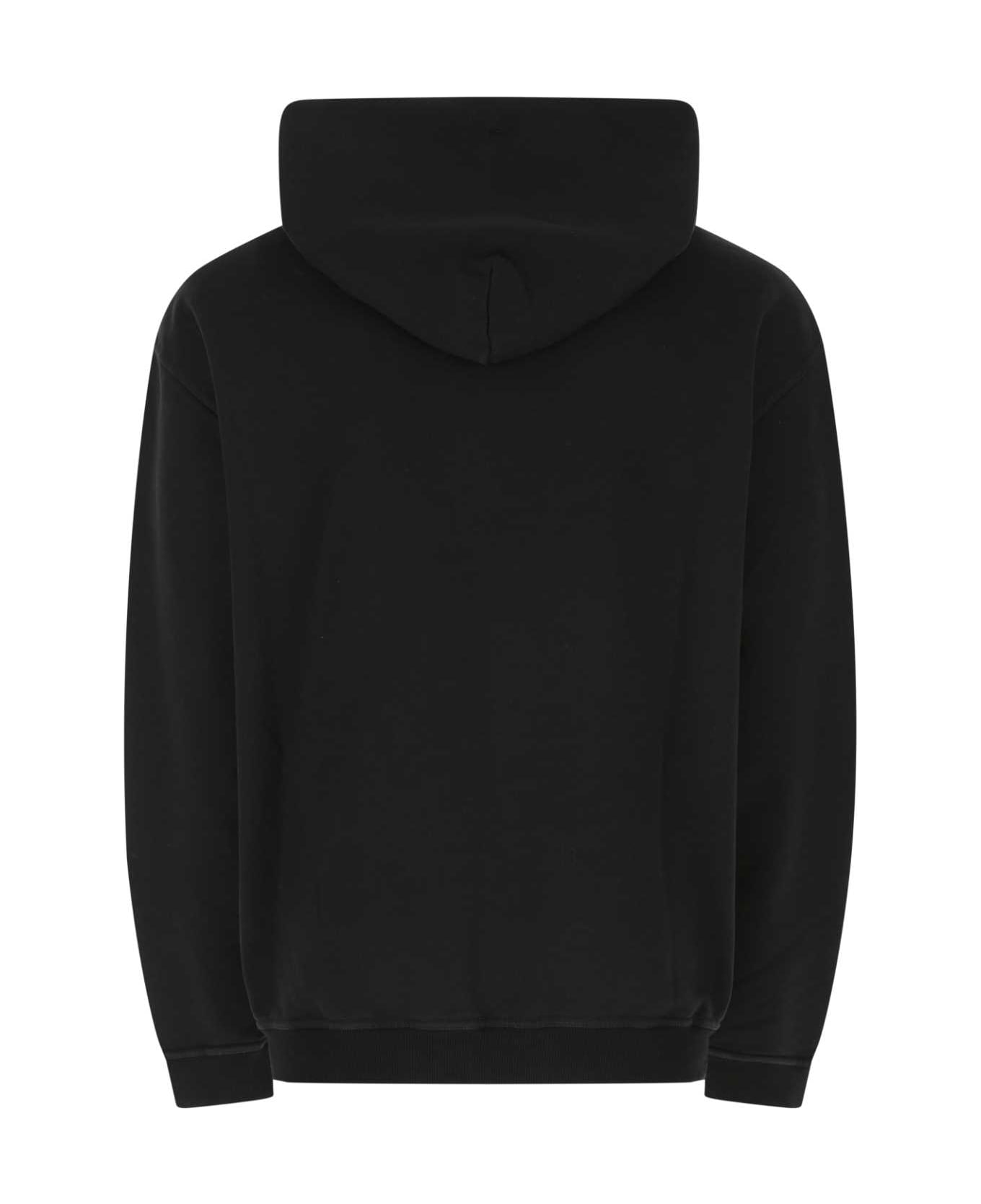 Maison Margiela Black Cotton Oversize Sweatshirt - 962