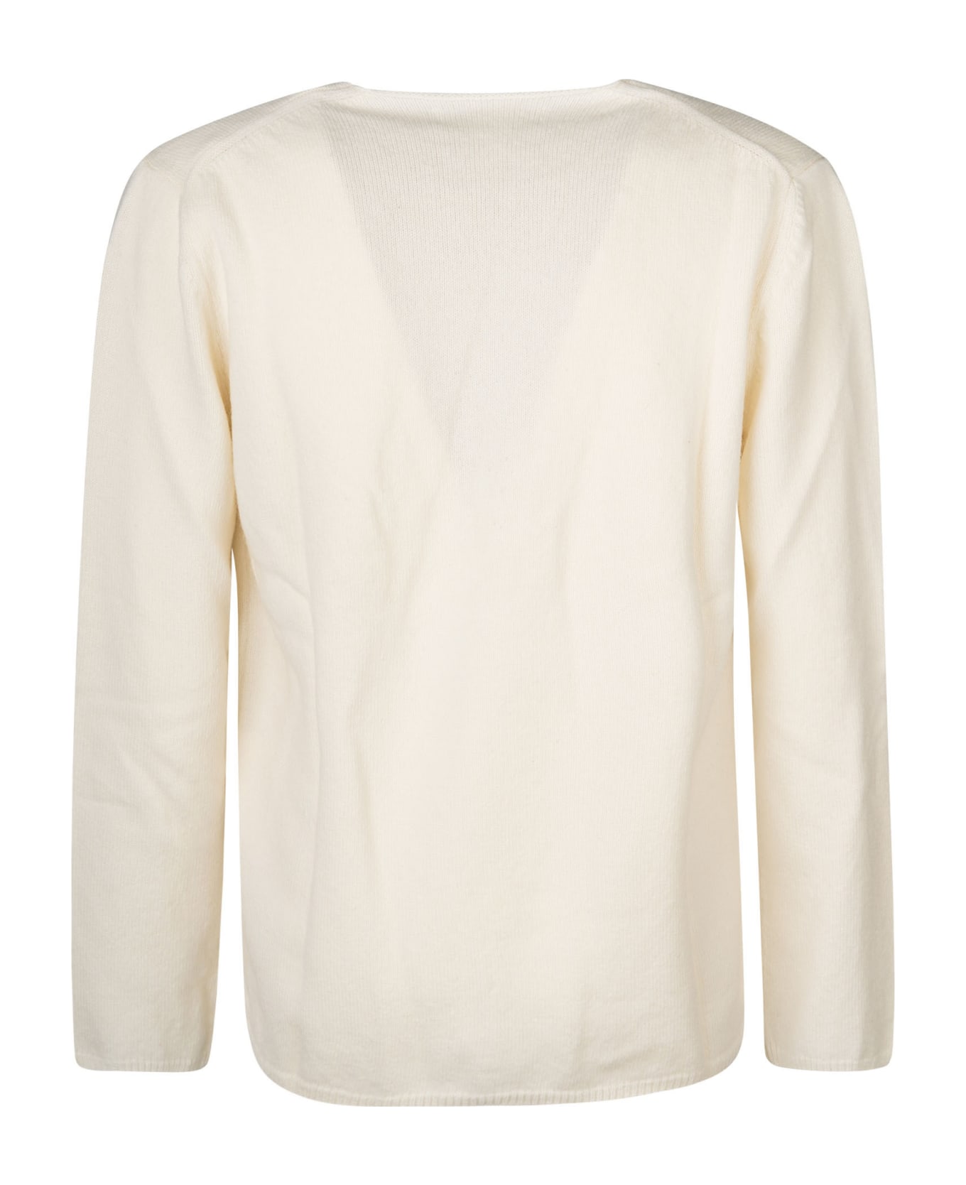 Comme des Garçons Shirt Boy Chest Embroidered Sweater - Off White
