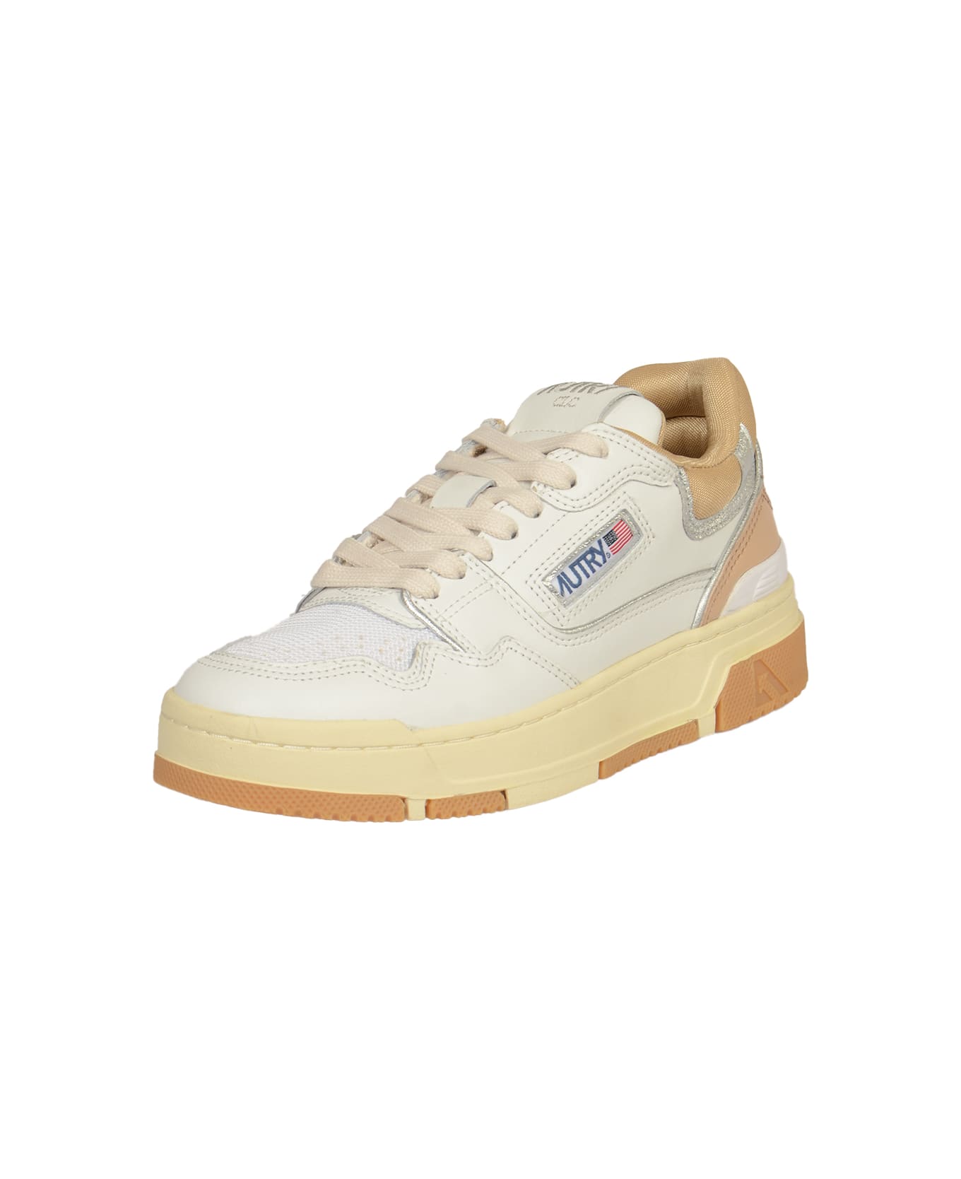 Autry Clc Low Sneakers - Wht/silv/candging