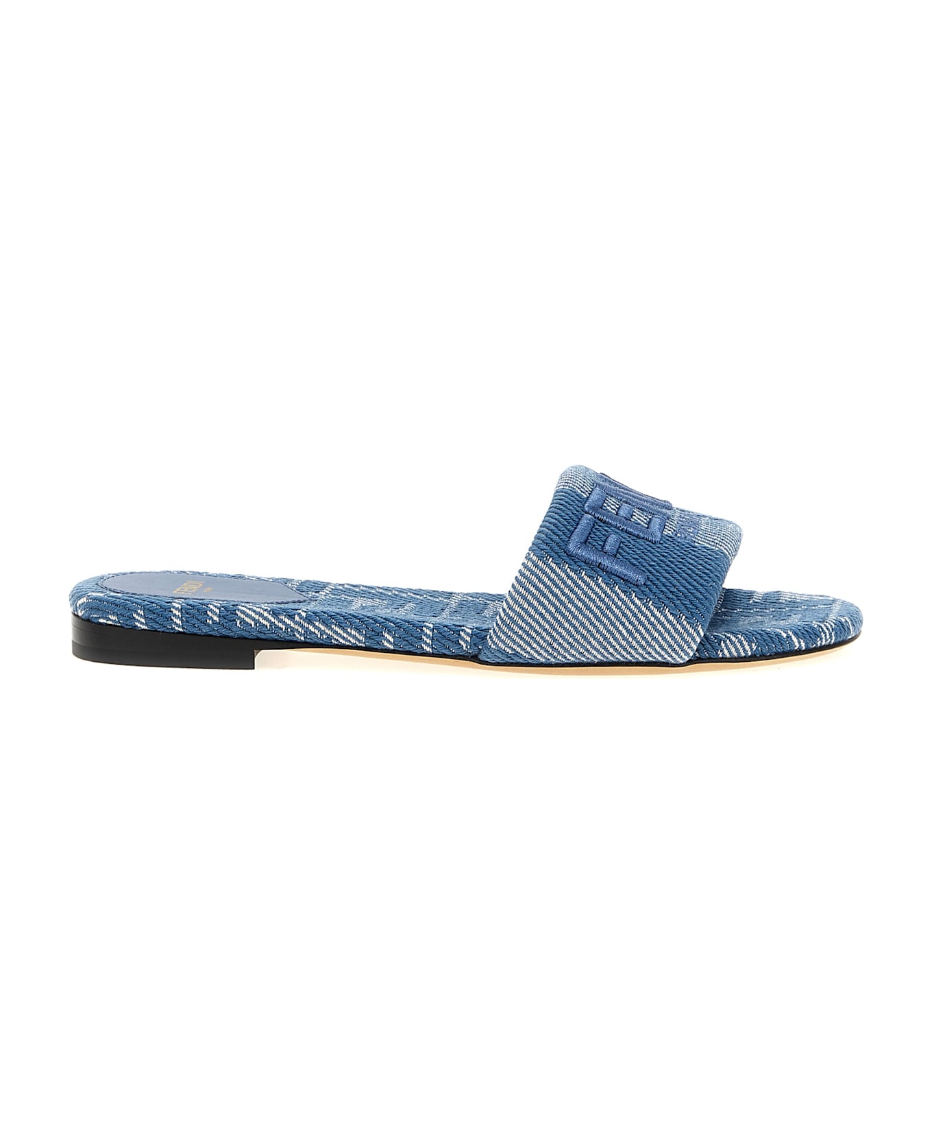 Fendi 'fendi Sunshine' Slides - Light Blue